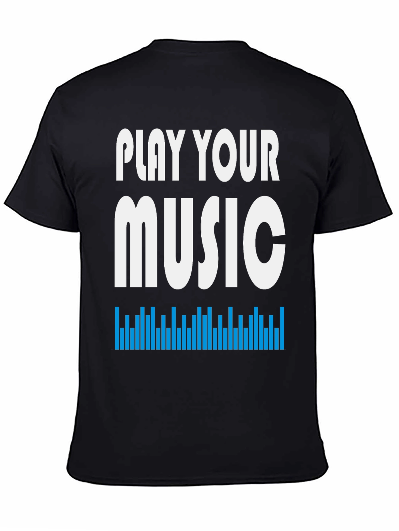 Play Your Music Graphic Tee - Stylish Black T-Shirt