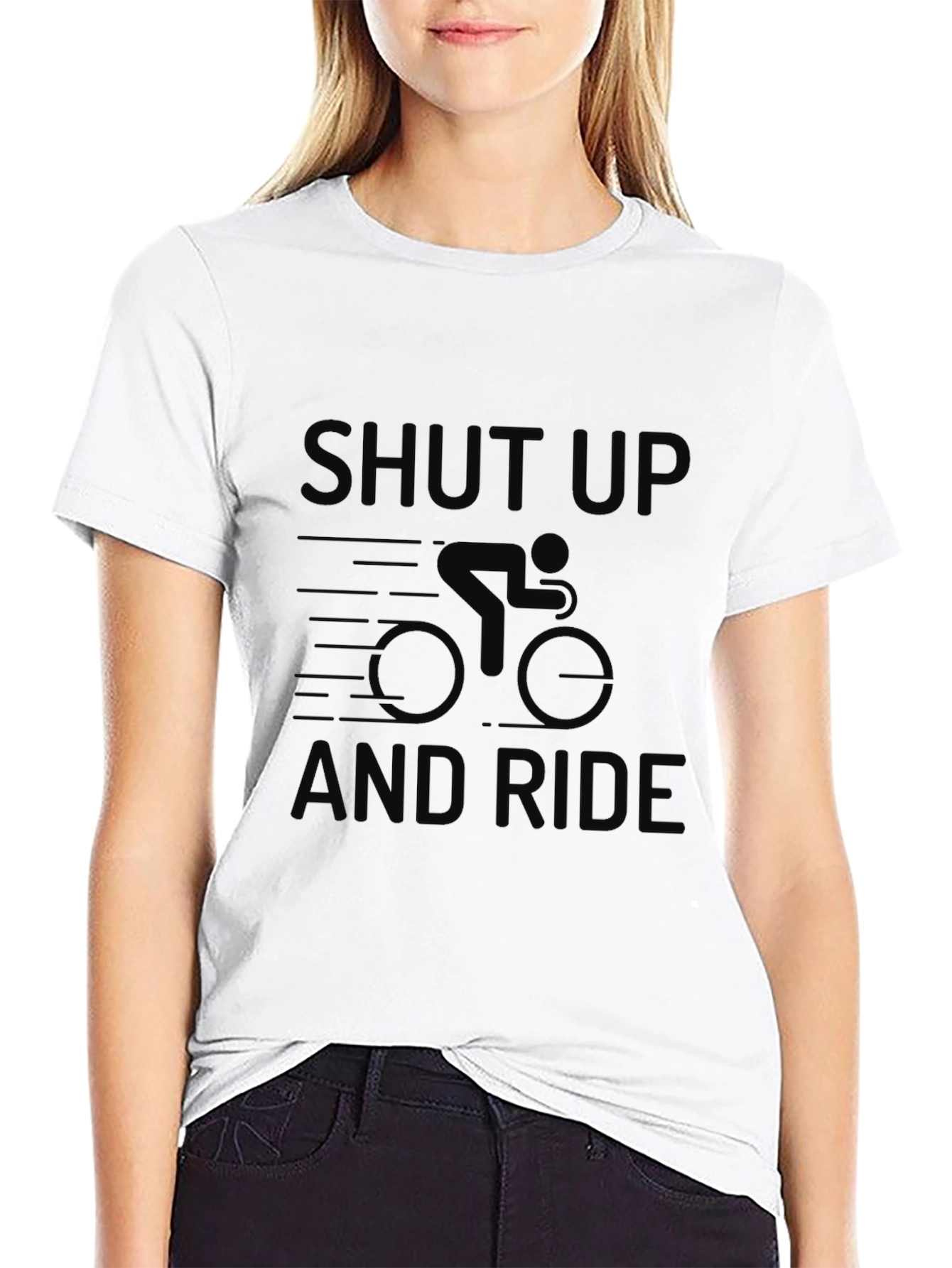 Shut Up and Ride T-Shirt - Cycling Enthusiast Tee