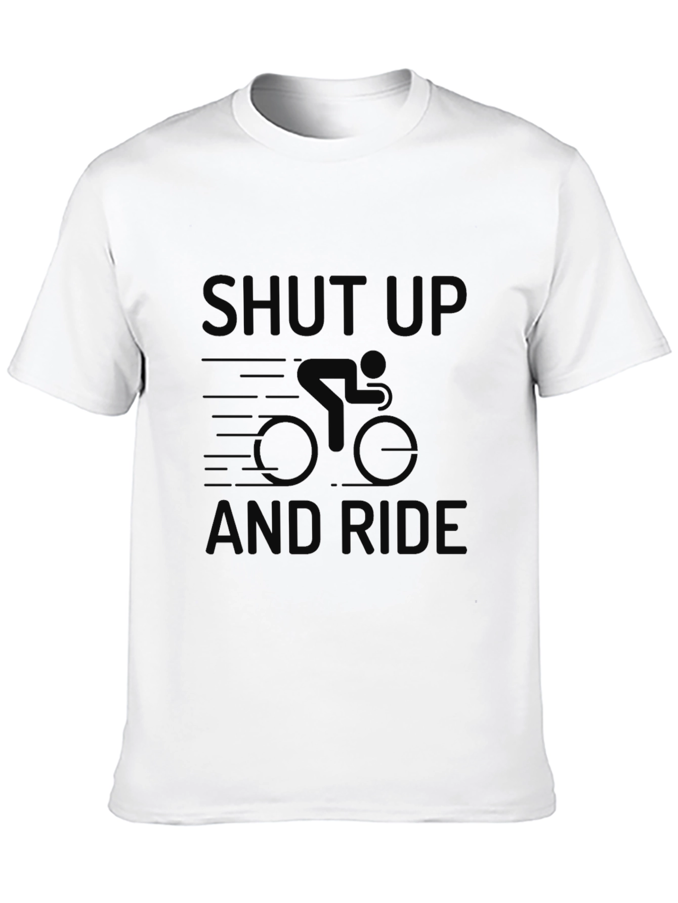 Shut Up and Ride T-Shirt - Cycling Enthusiast Tee
