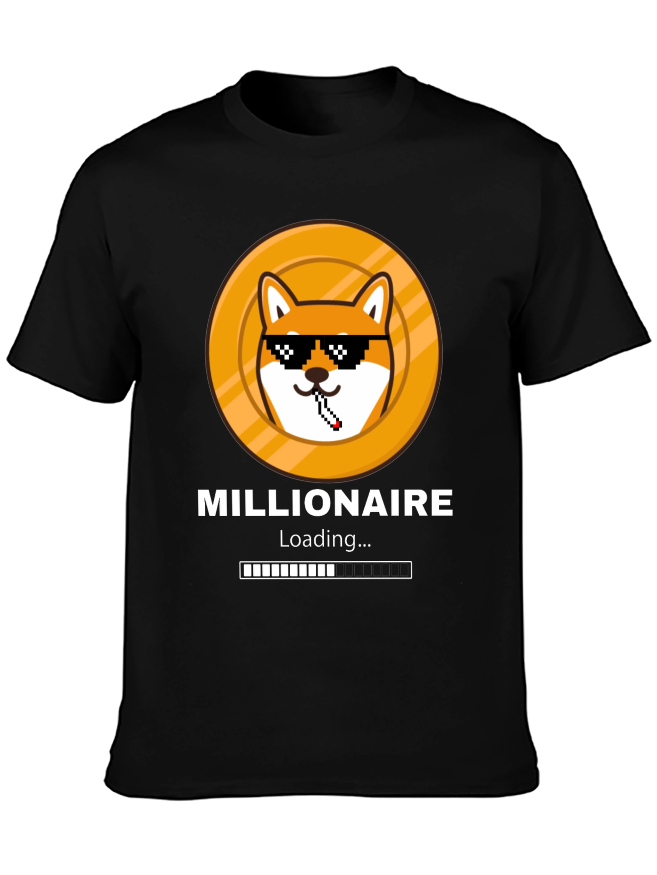 Millionaire Loading Funny Meme Dog T-Shirt