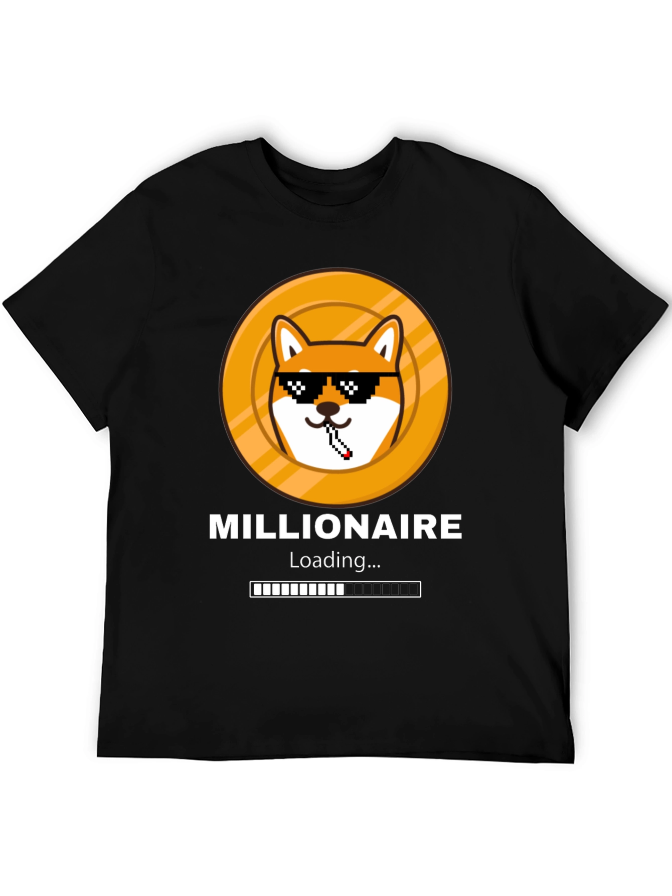 Millionaire Loading Funny Meme Dog T-Shirt