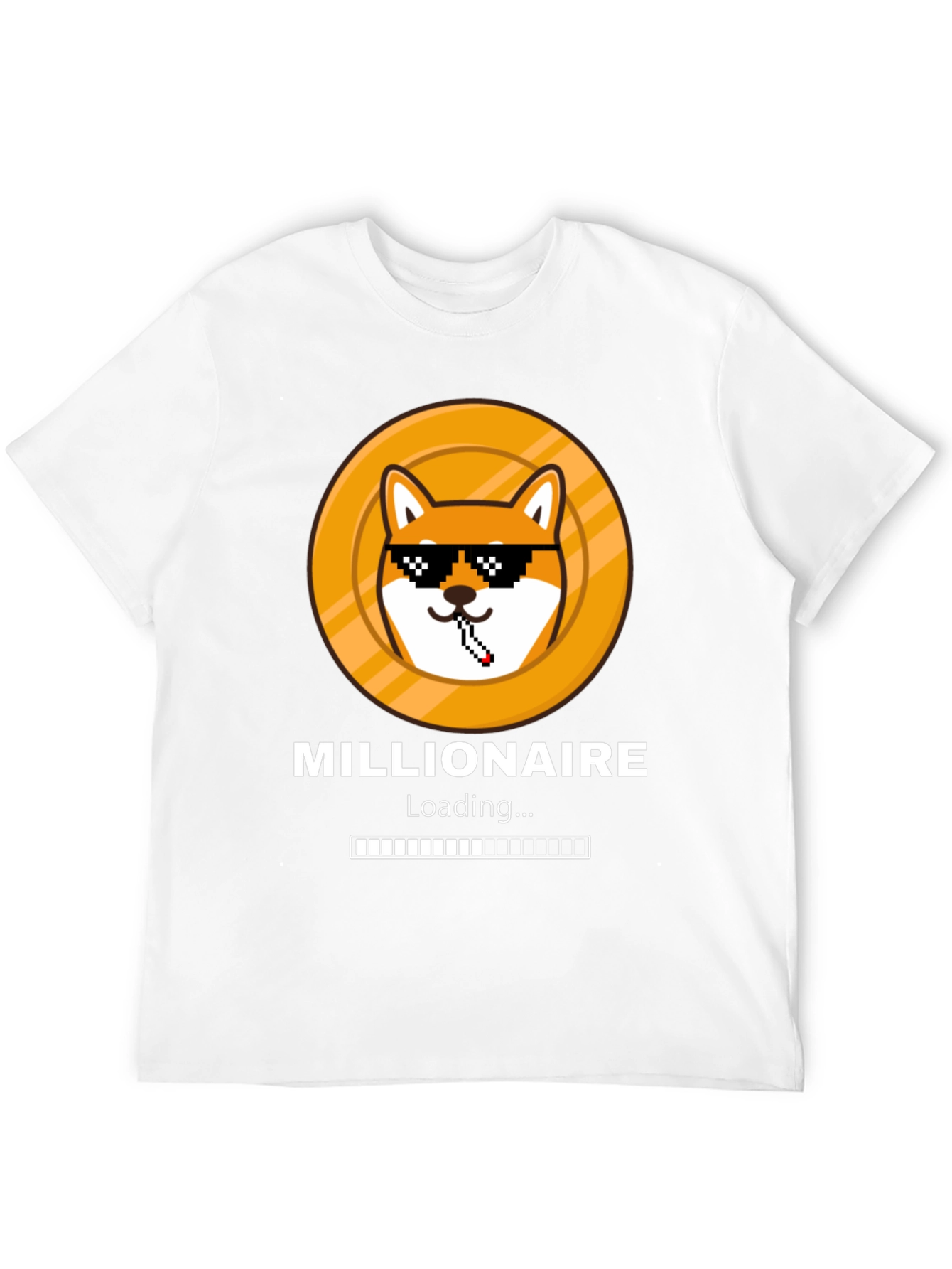 Millionaire Loading Funny Meme Dog T-Shirt