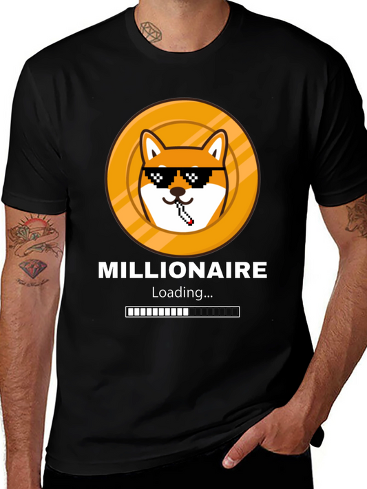 Millionaire Loading Funny Meme Dog T-Shirt