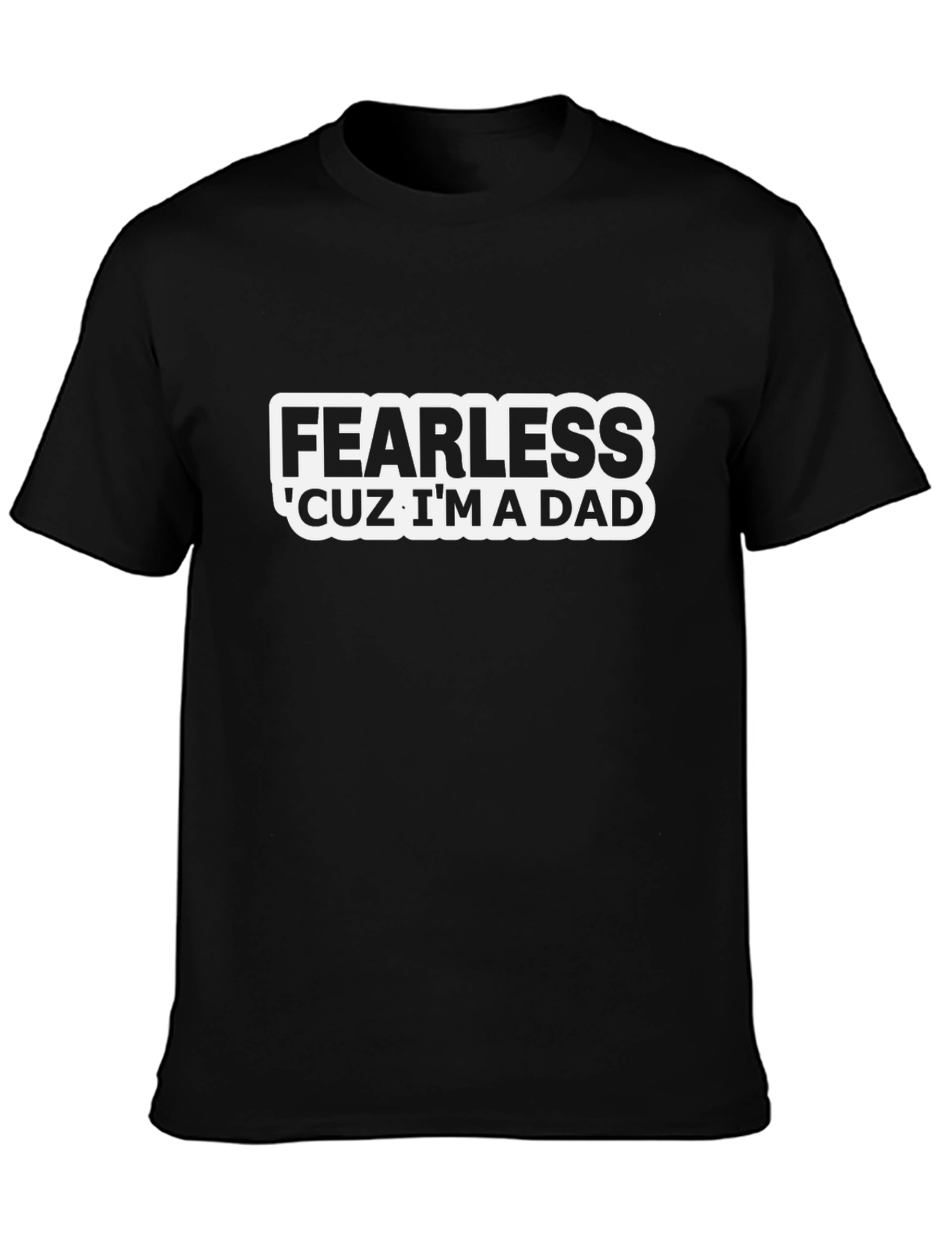 Fearless Dad Graphic T-Shirt - Mens Black Tee