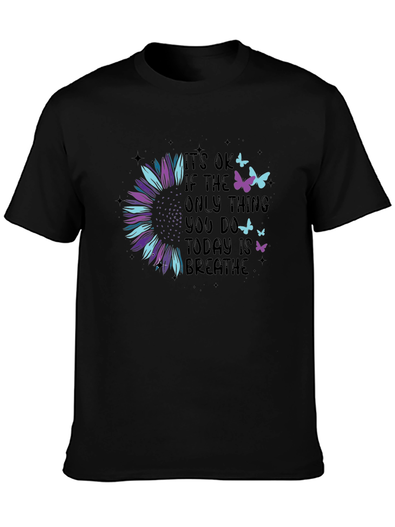 Breathe Sunflower Graphic Tee