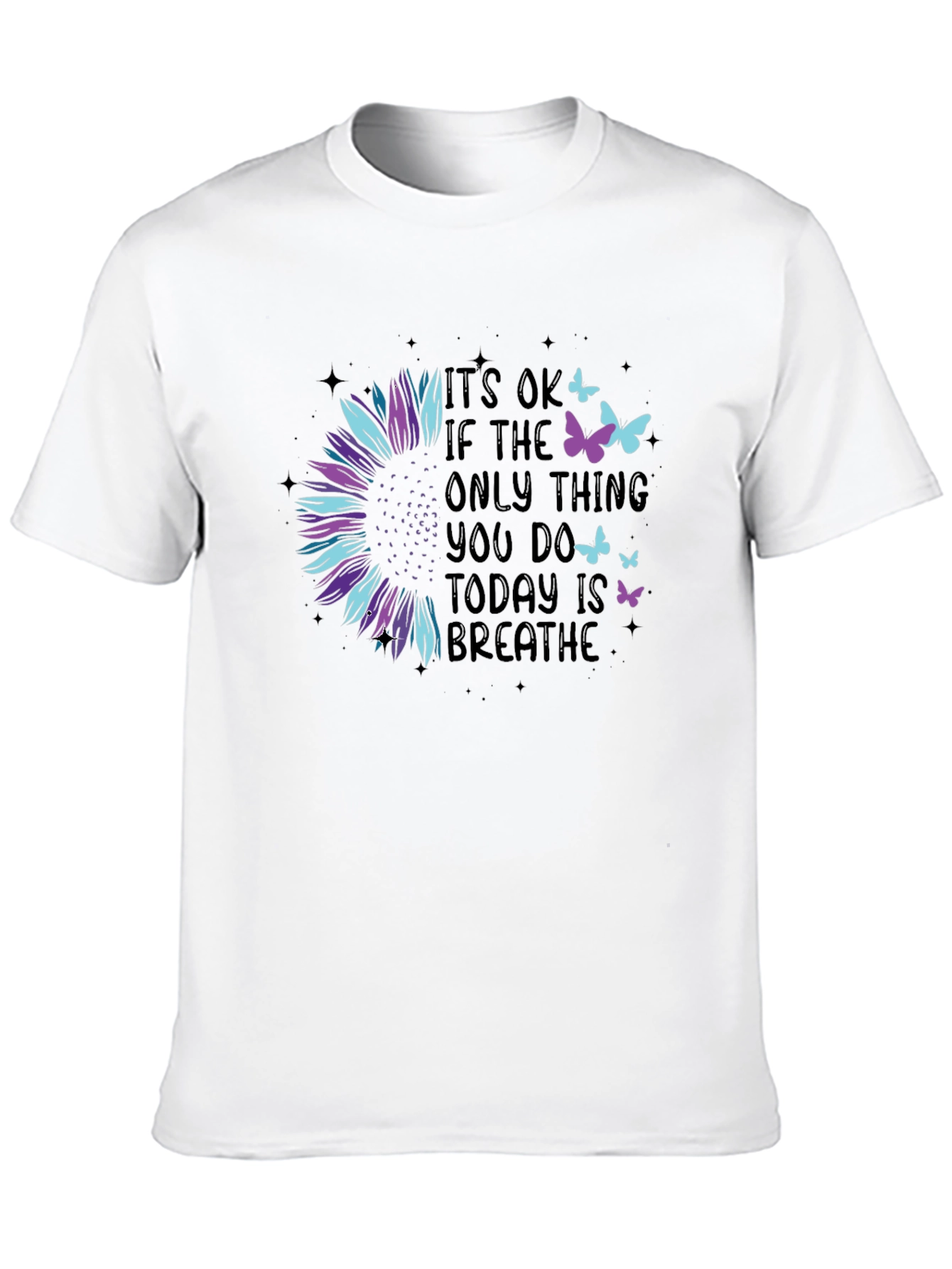 Breathe Sunflower Graphic Tee
