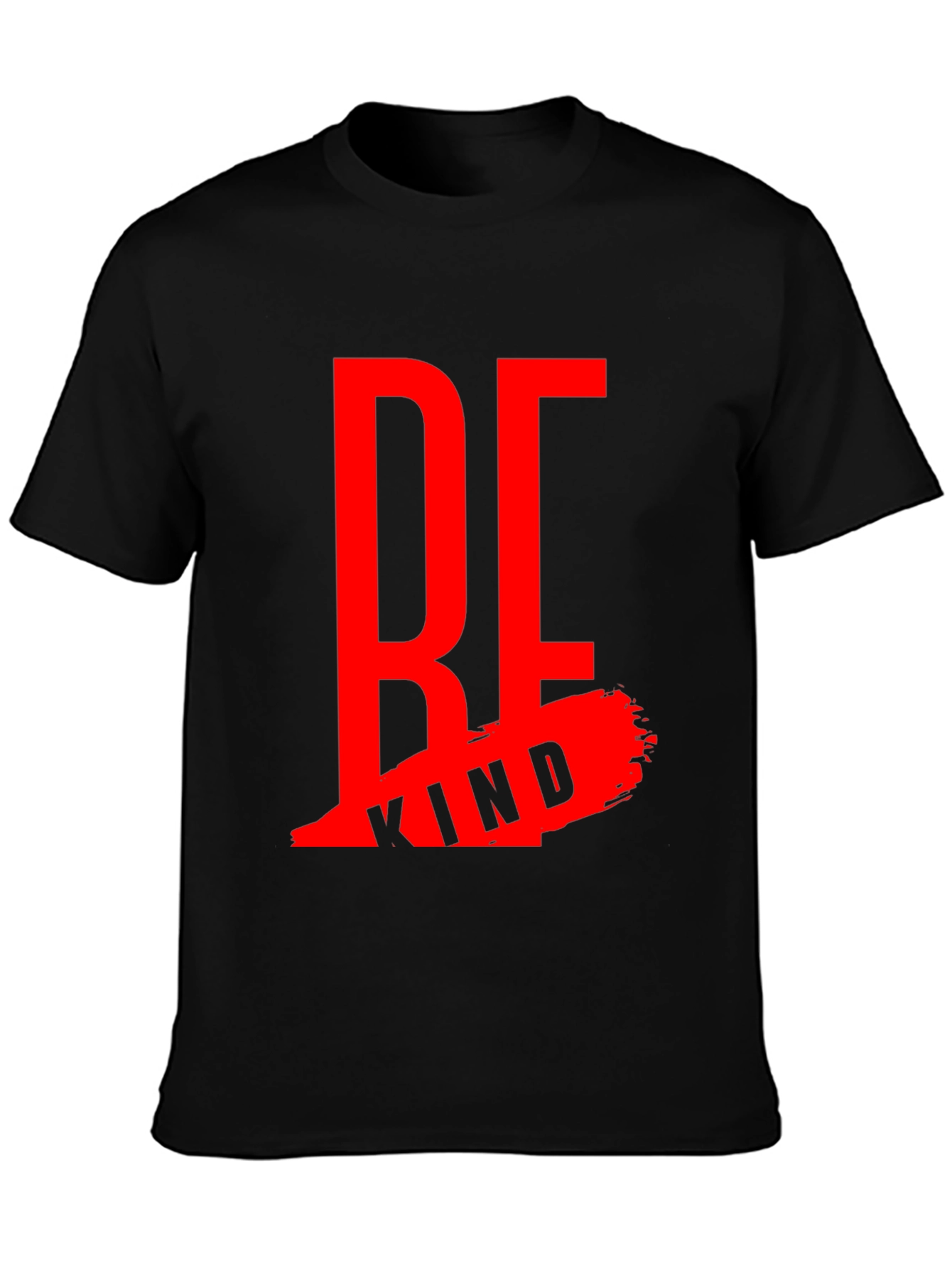 Be Kind Black Graphic Tee - Inspirational Design