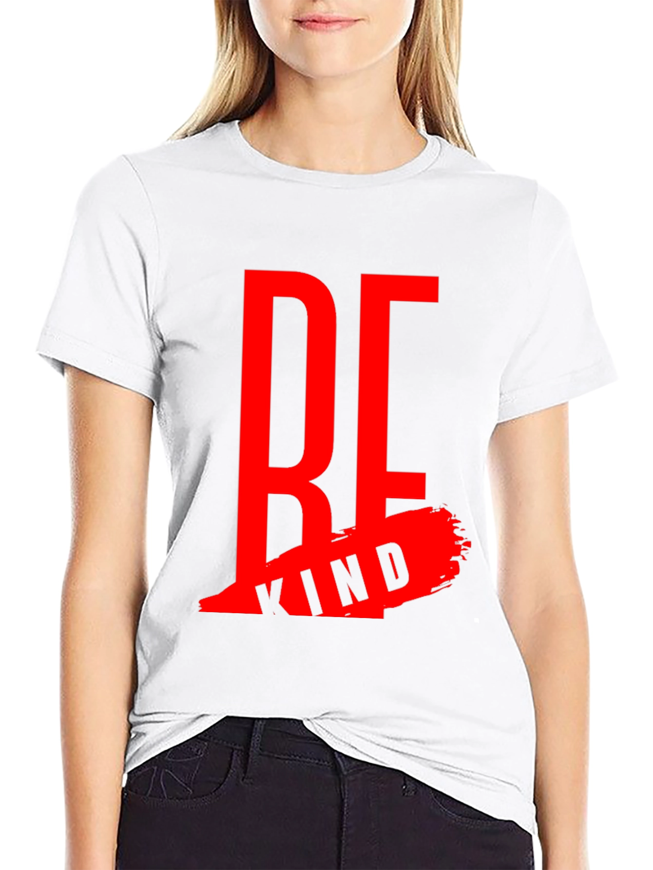 Be Kind Black Graphic Tee - Inspirational Design
