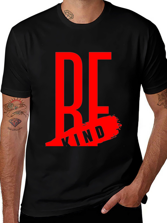 Be Kind Black Graphic Tee - Inspirational Design