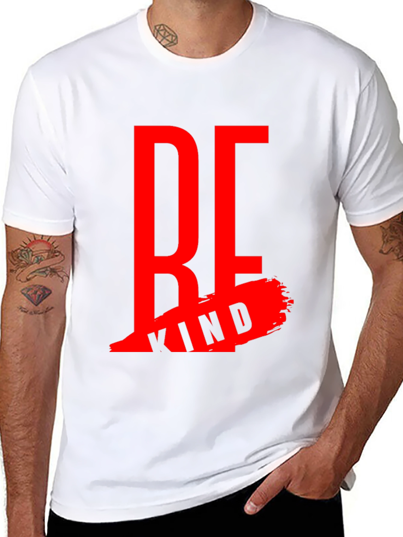 Be Kind Black Graphic Tee - Inspirational Design