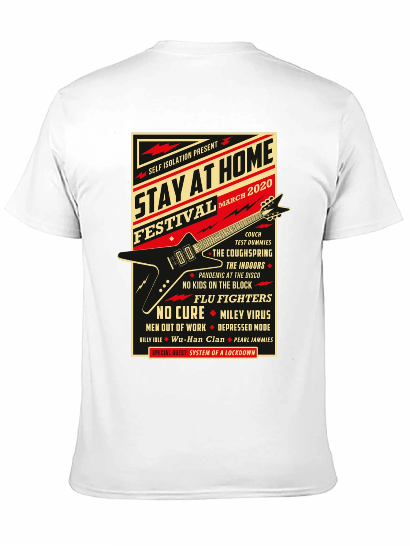 Stay At Home Festival 2020 Black Graphic T-Shirt