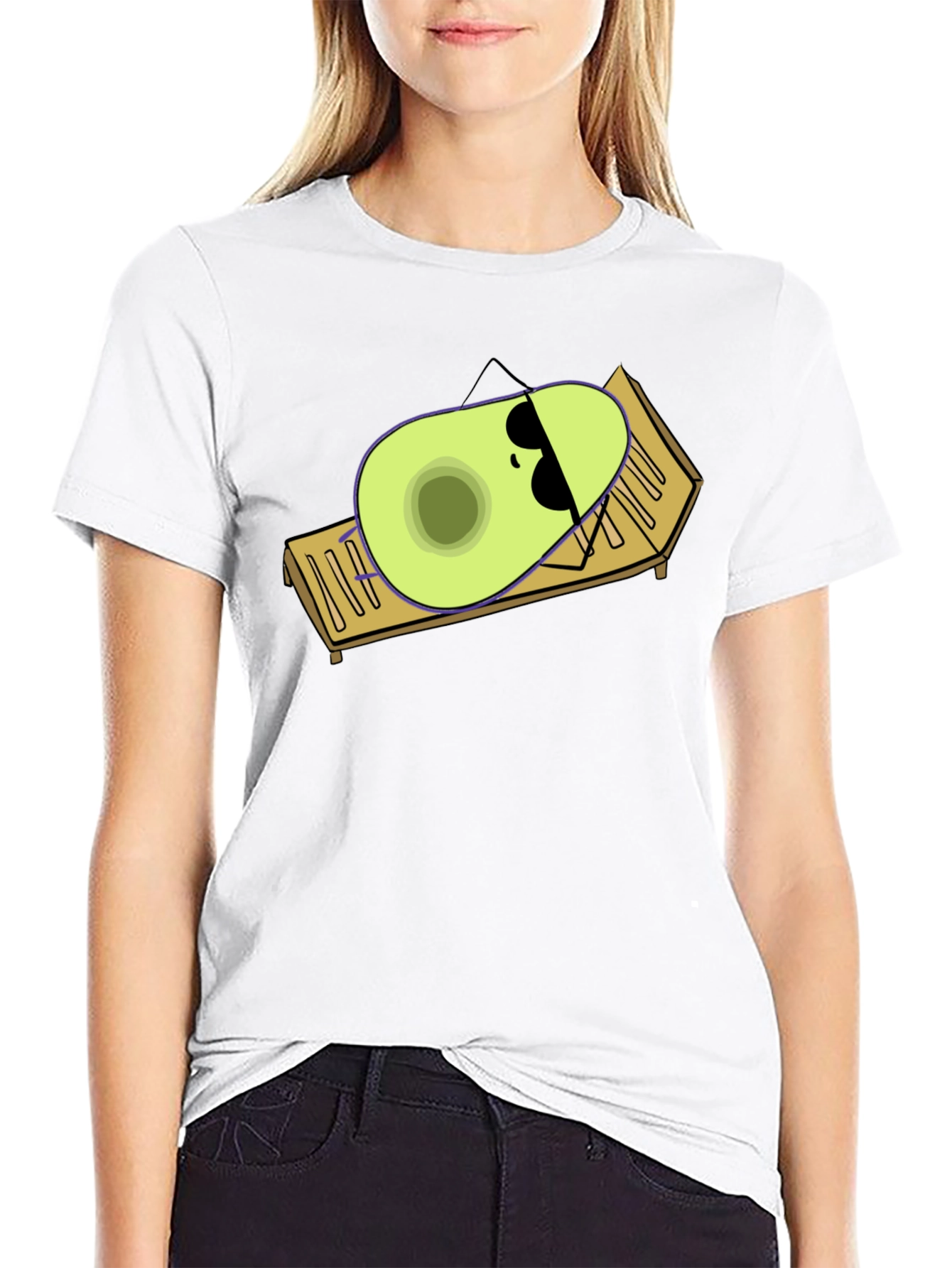 Relaxing Avocado Graphic Tee - Suns Out Pits Out!