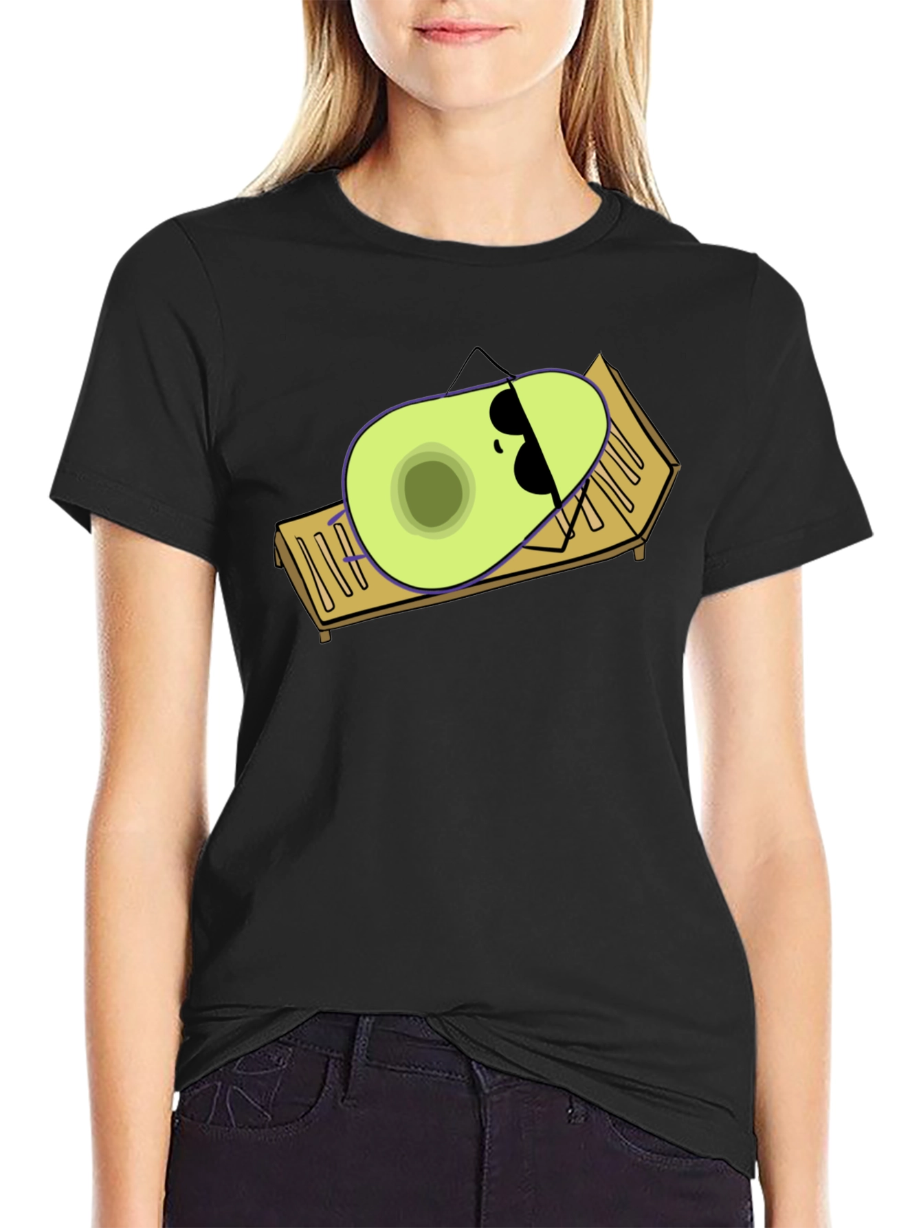Relaxing Avocado Graphic Tee - Suns Out Pits Out!