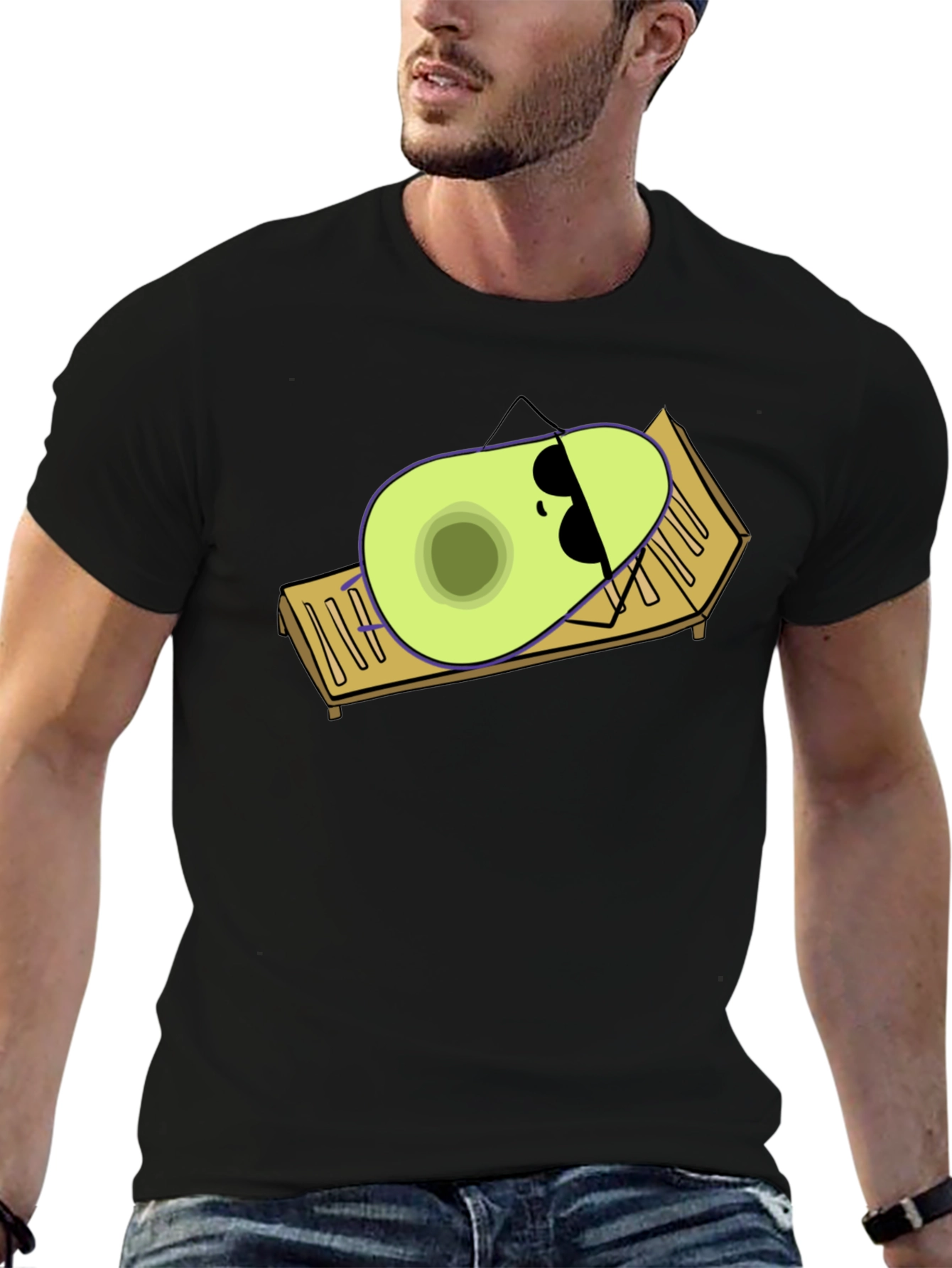 Relaxing Avocado Graphic Tee - Suns Out Pits Out!