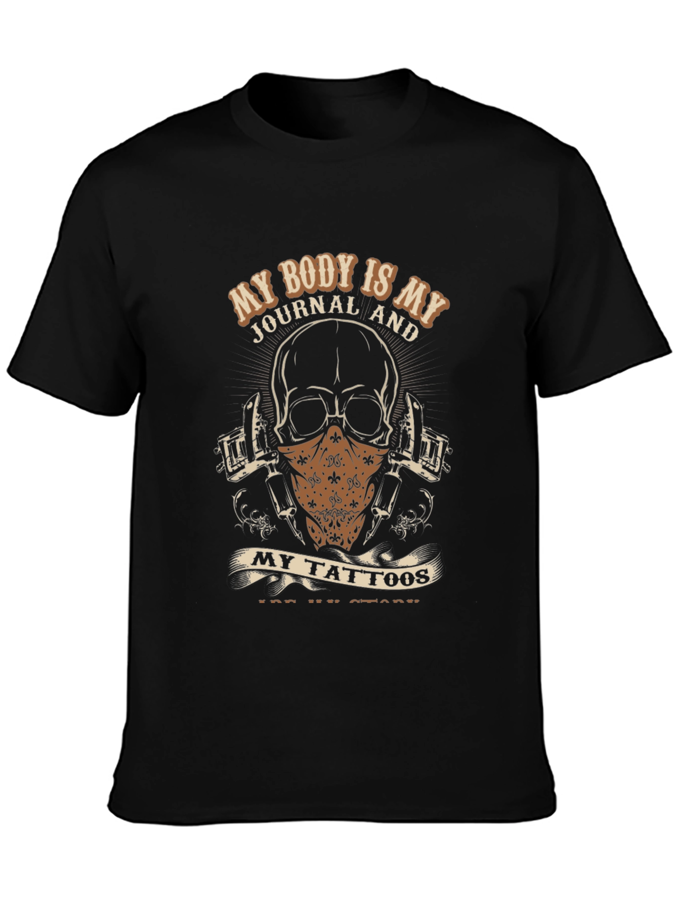 Tattoo Story Graphic Tee - Black