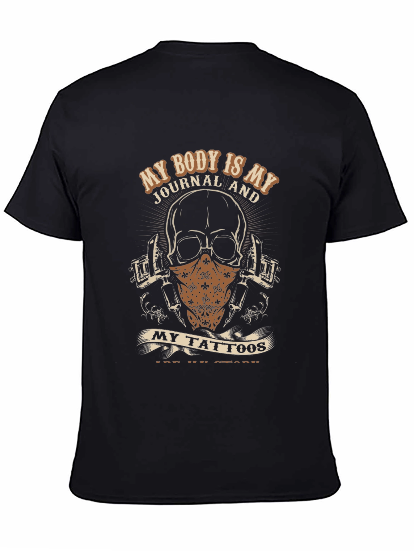 Tattoo Story Graphic Tee - Black