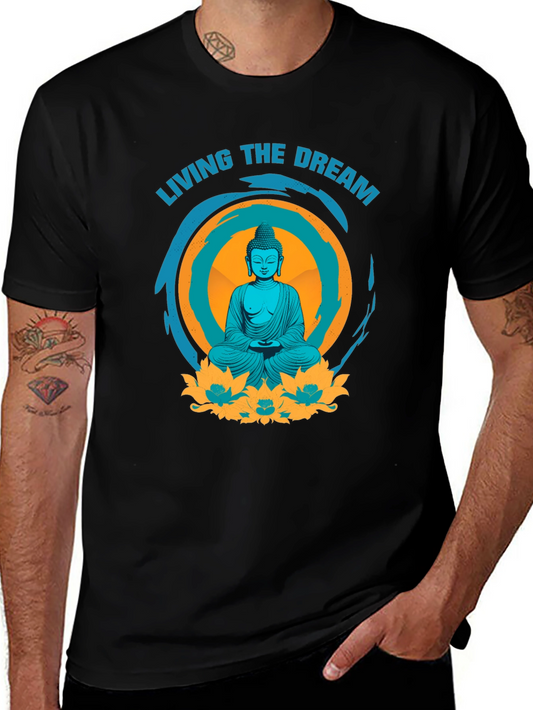 Living the Dream Buddha Graphic Tee