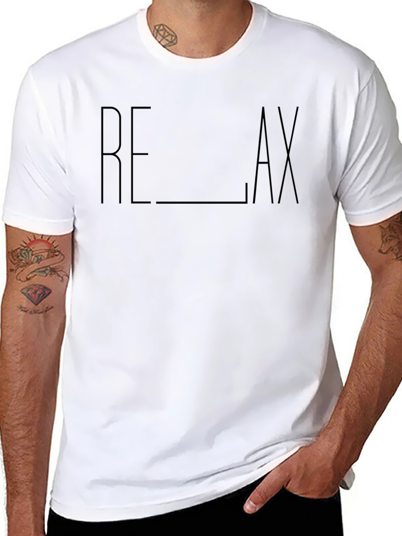 Relax Graphic Tee - Minimalist Design