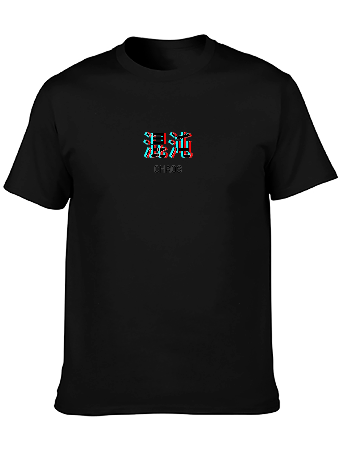Chaos Graphic Print Black T-Shirt