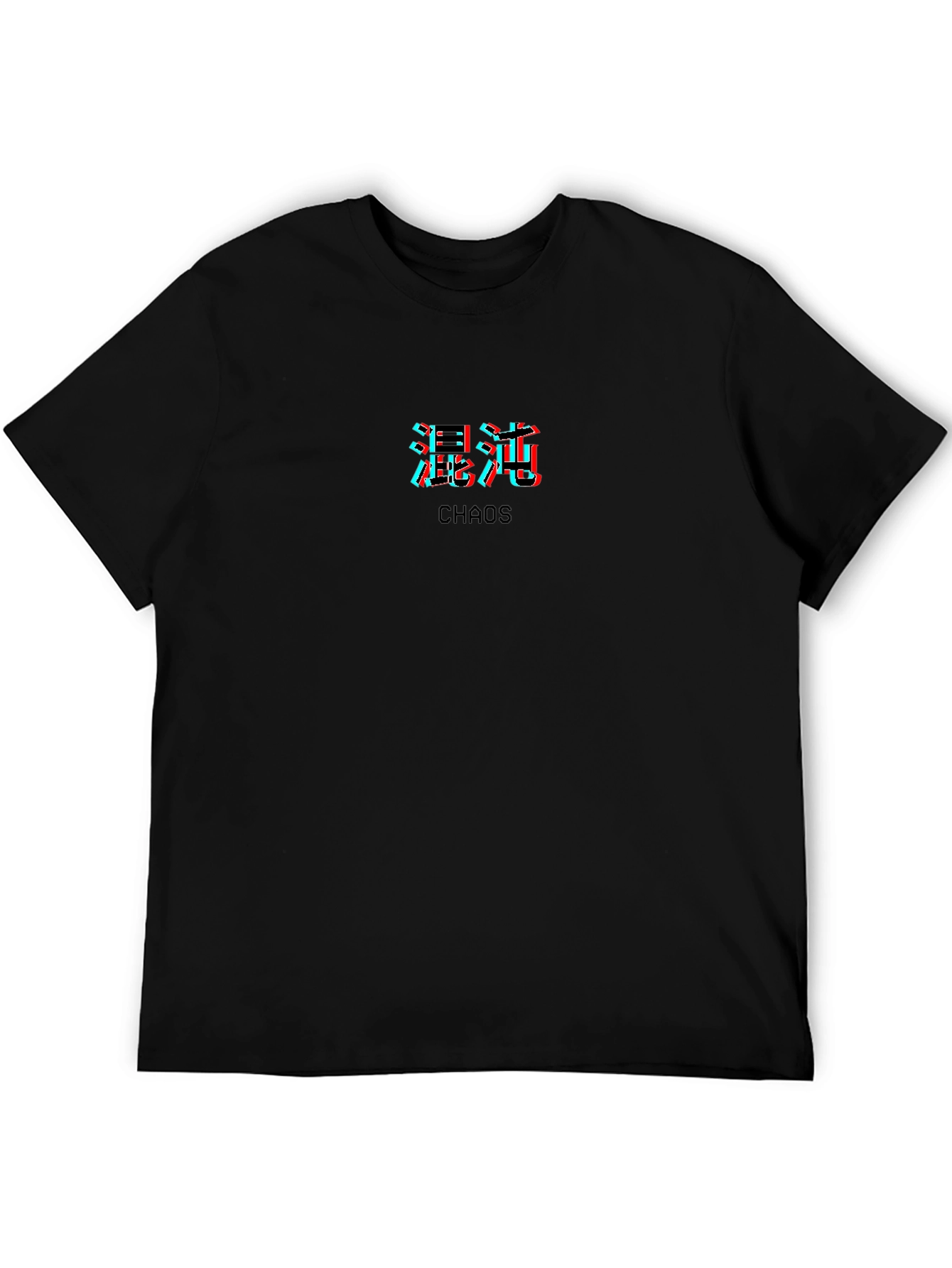 Chaos Graphic Print Black T-Shirt