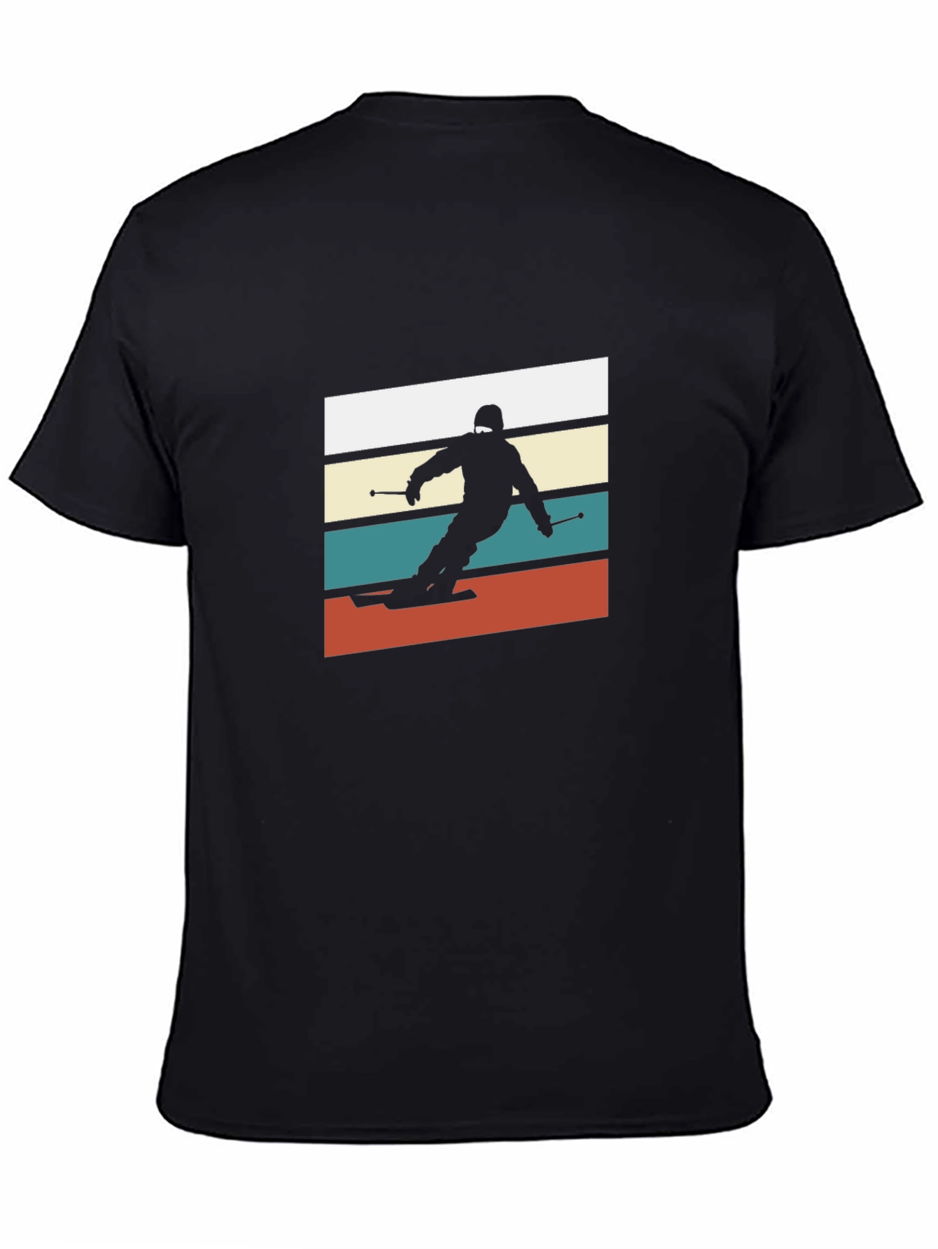 Retro Ski T-Shirt - Black