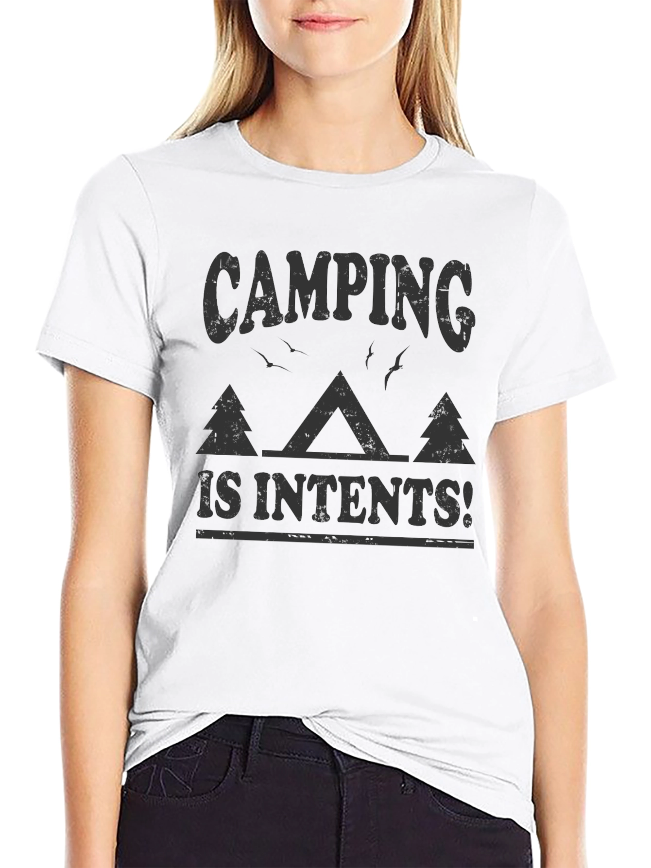 Camping Intents Graphic Tee - Outdoor Adventure Shirt