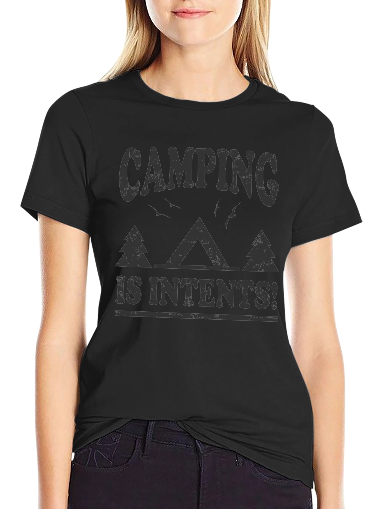 Camping Intents Graphic Tee - Outdoor Adventure Shirt