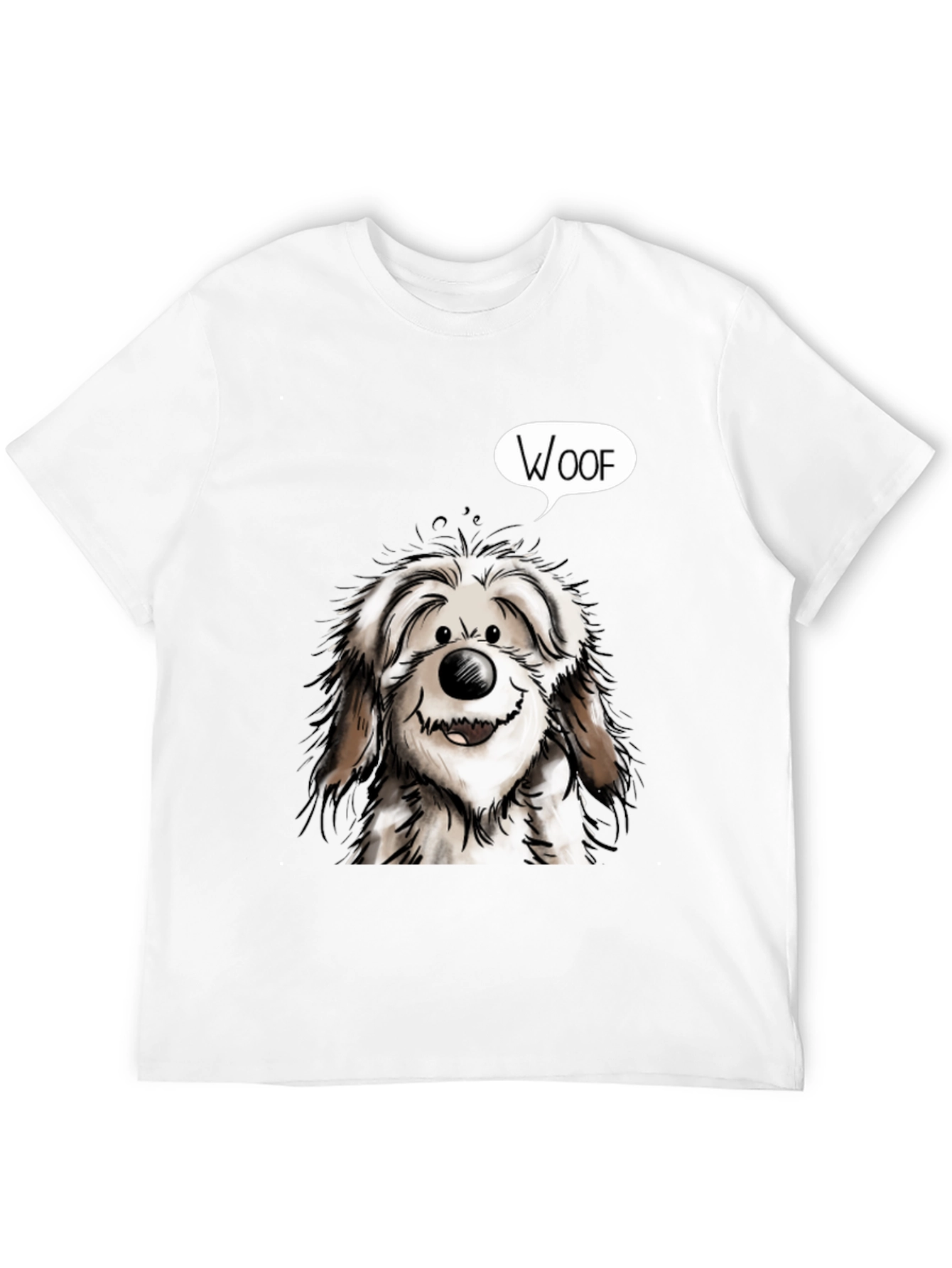 Woof Dog Graphic Tee - Mens Black T-Shirt