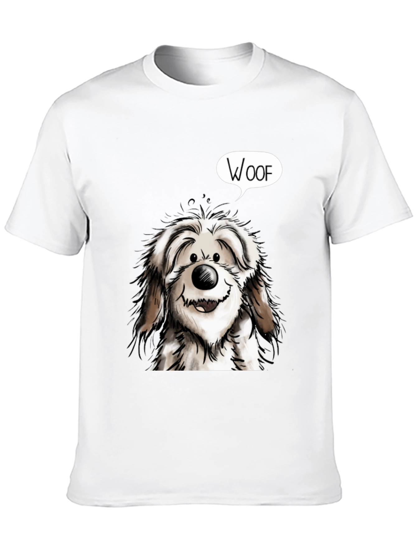 Woof Dog Graphic Tee - Mens Black T-Shirt