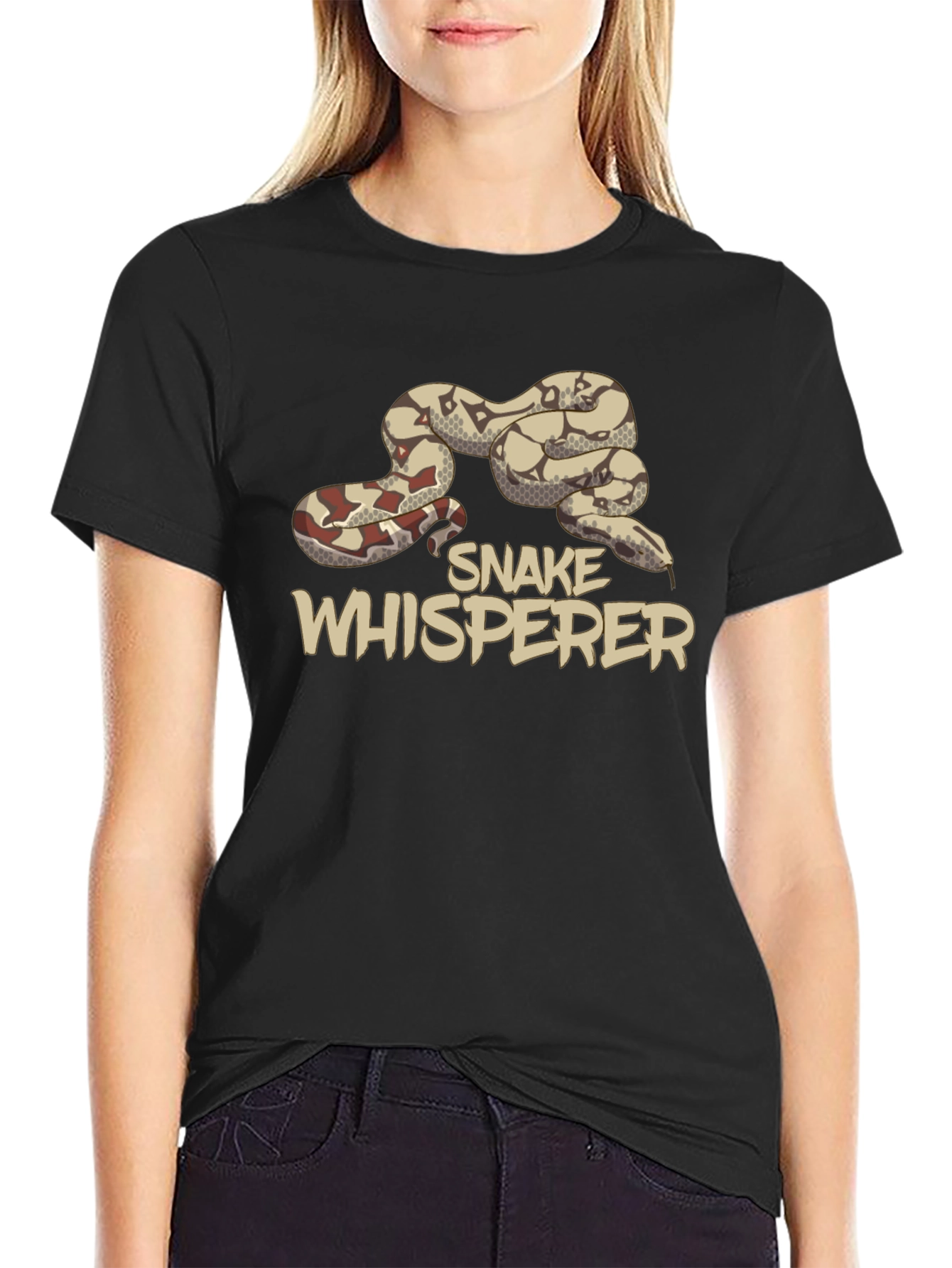 Snake Whisperer Graphic T-Shirt - Unique Design