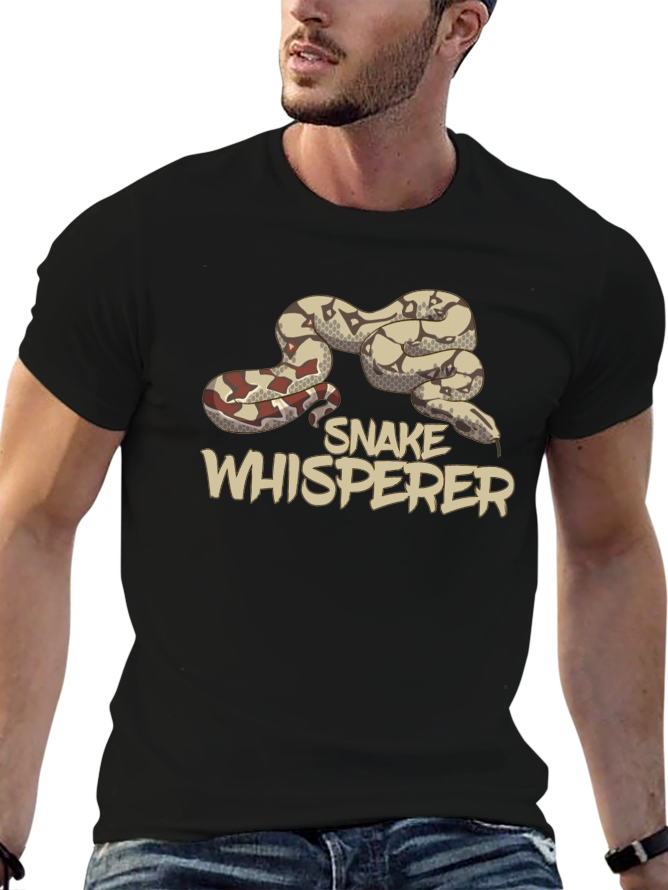 Snake Whisperer Graphic T-Shirt - Unique Design