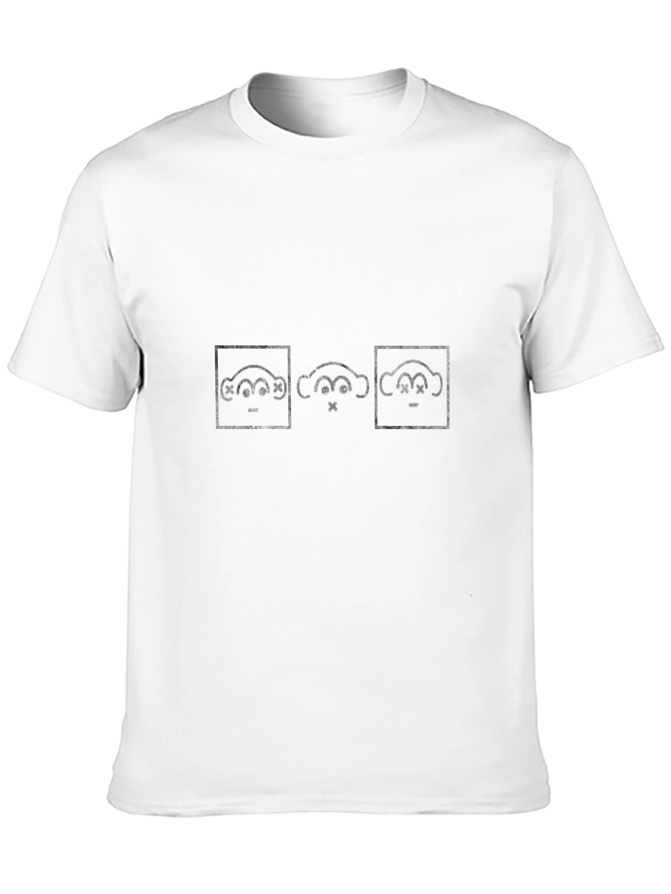 See No Evil Black Graphic T-Shirt