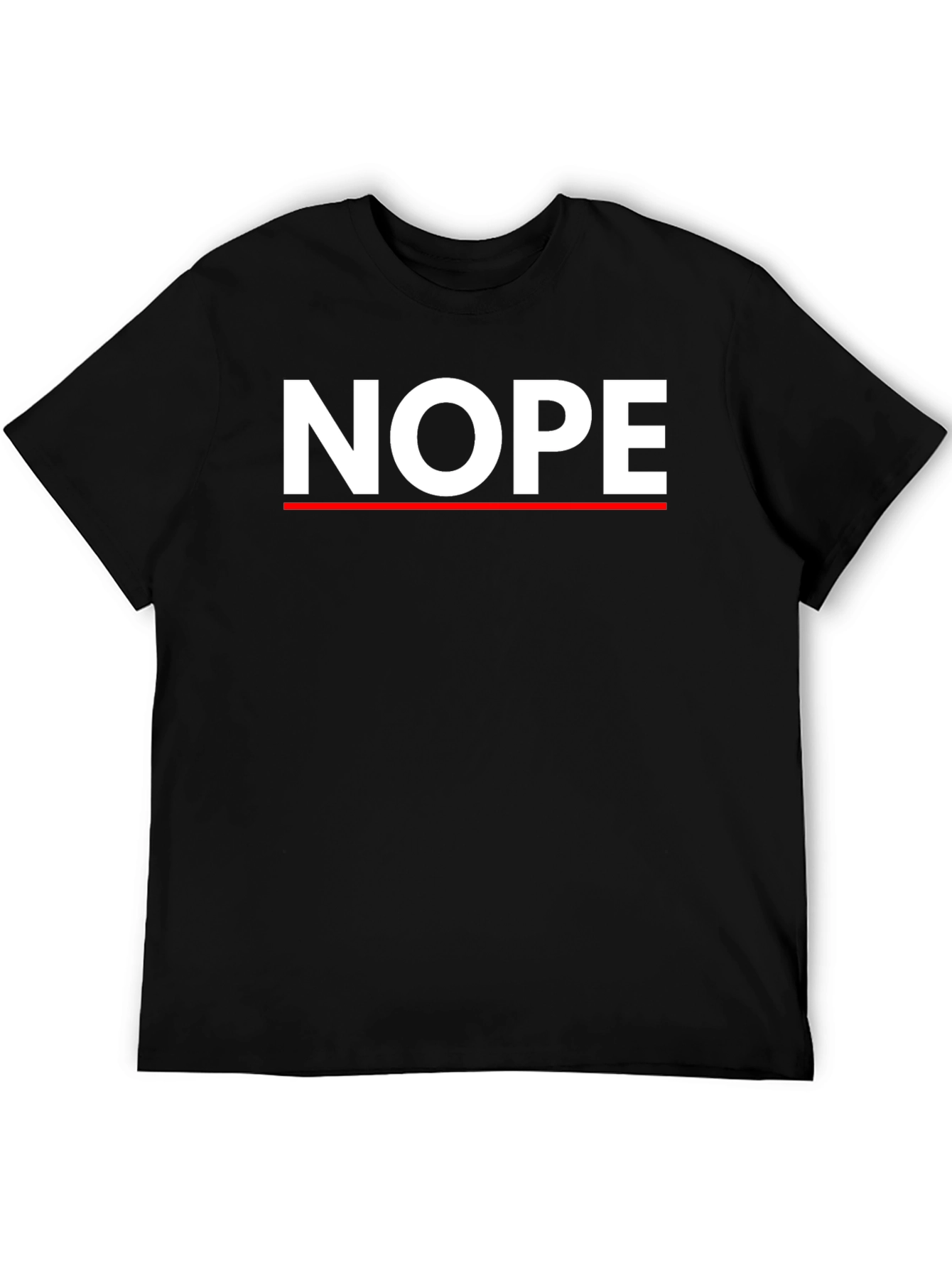Nope Graphic Tee - Mens Crew Neck T-Shirt