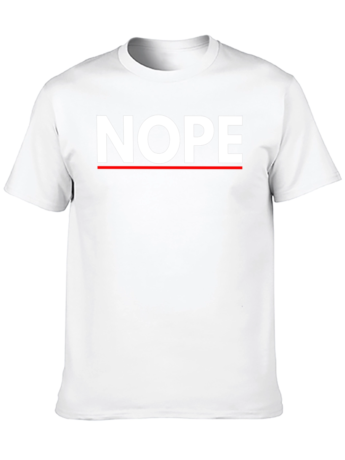 Nope Graphic Tee - Mens Crew Neck T-Shirt