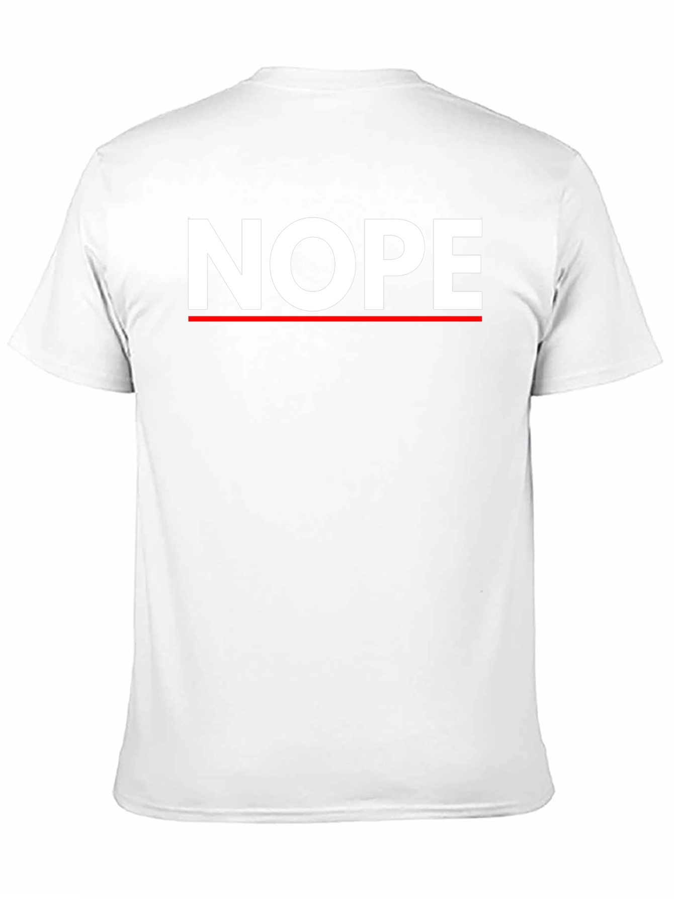 Nope Graphic Tee - Mens Crew Neck T-Shirt