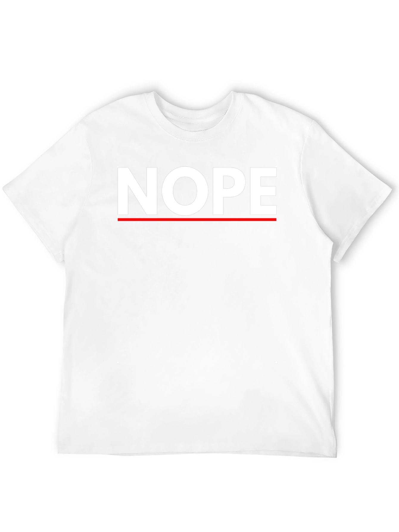 Nope Graphic Tee - Mens Crew Neck T-Shirt