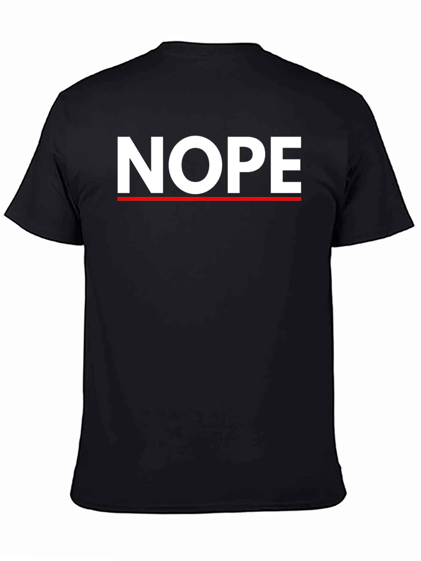 Nope Graphic Tee - Mens Crew Neck T-Shirt