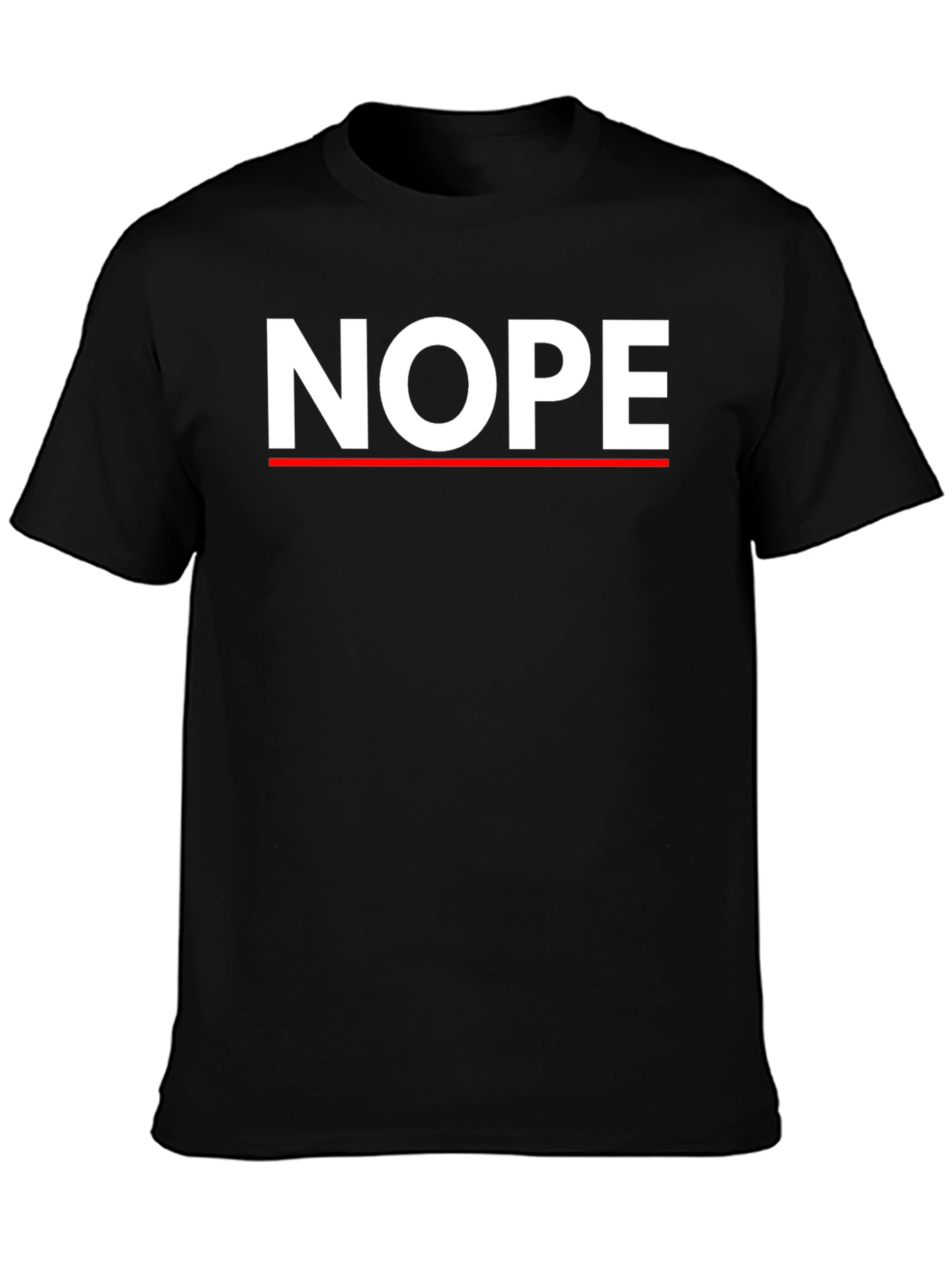 Nope Graphic Tee - Mens Crew Neck T-Shirt