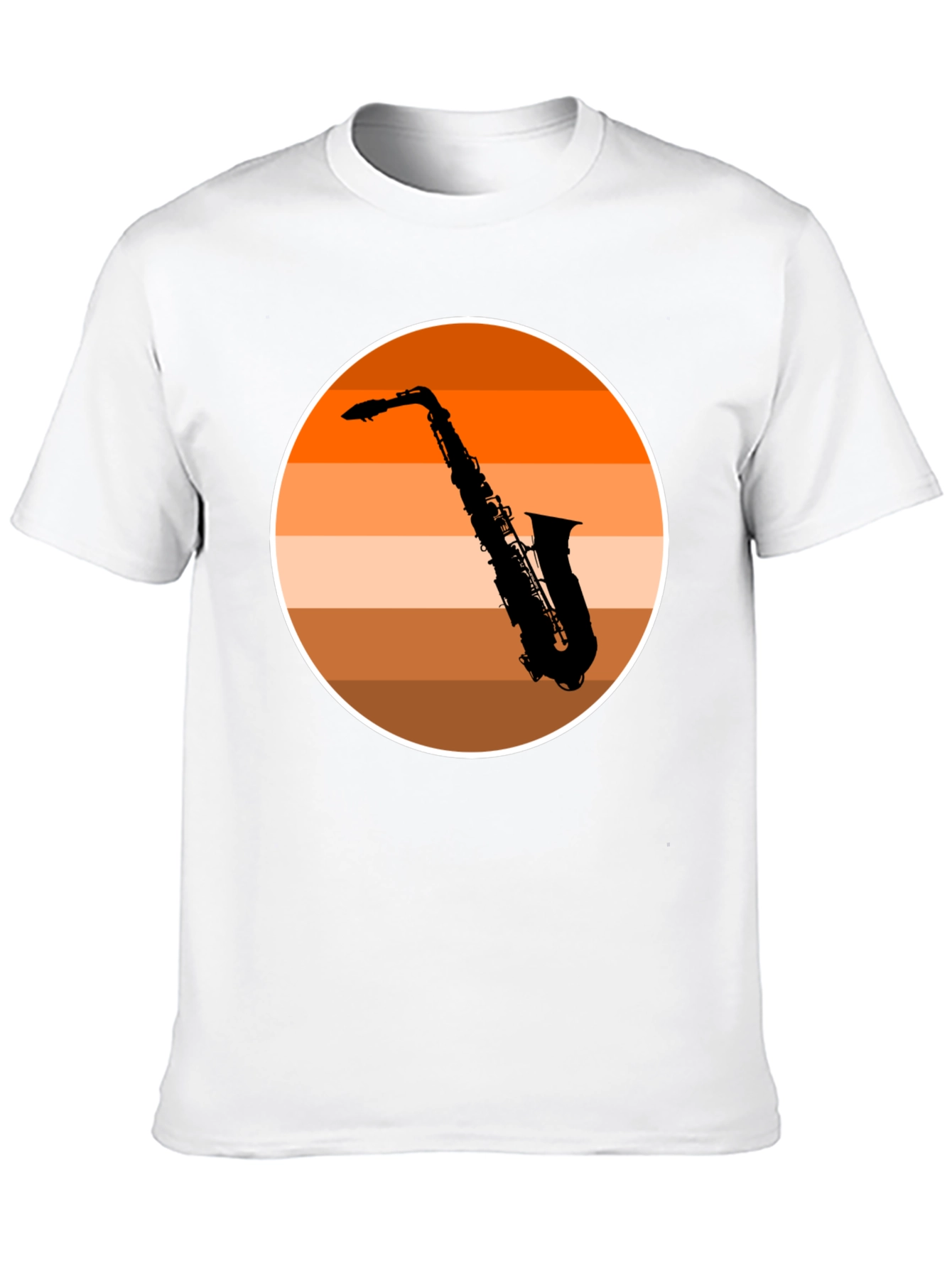 Saxophone Sunset T-Shirt - Cool Musician Tee