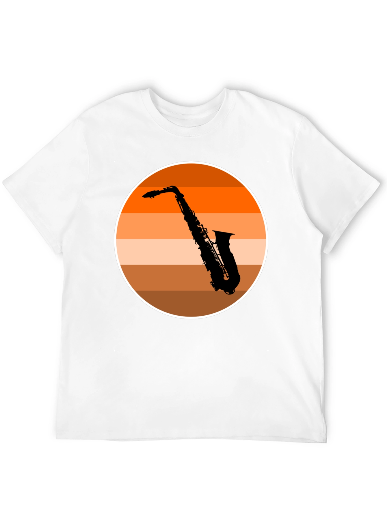 Saxophone Sunset T-Shirt - Cool Musician Tee