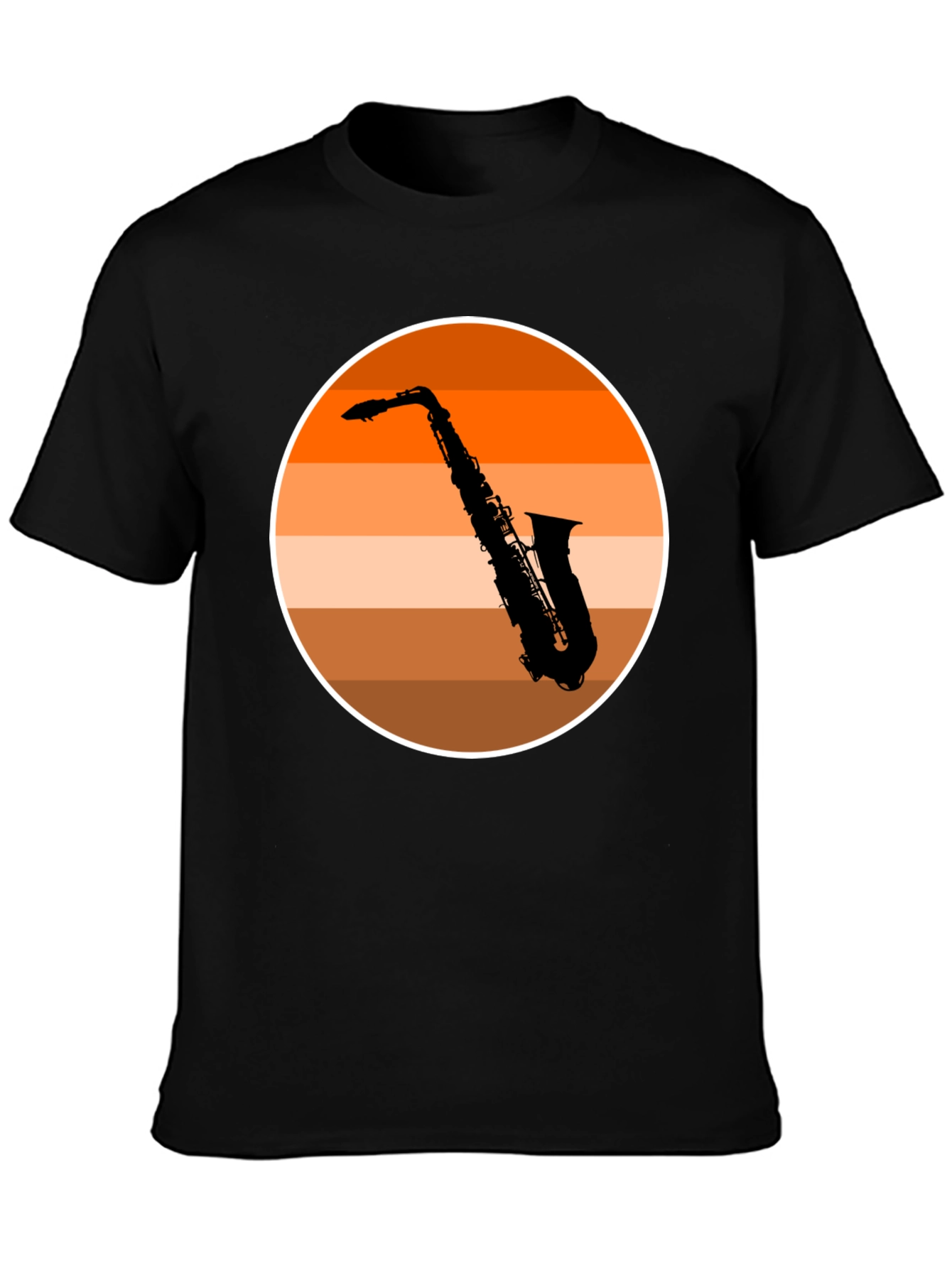 Saxophone Sunset T-Shirt - Cool Musician Tee