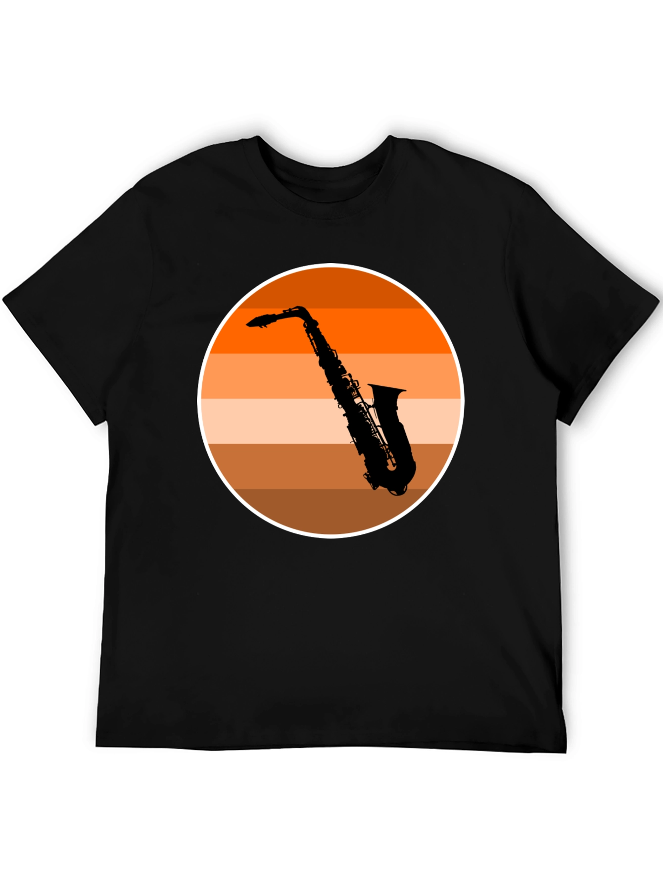 Saxophone Sunset T-Shirt - Cool Musician Tee
