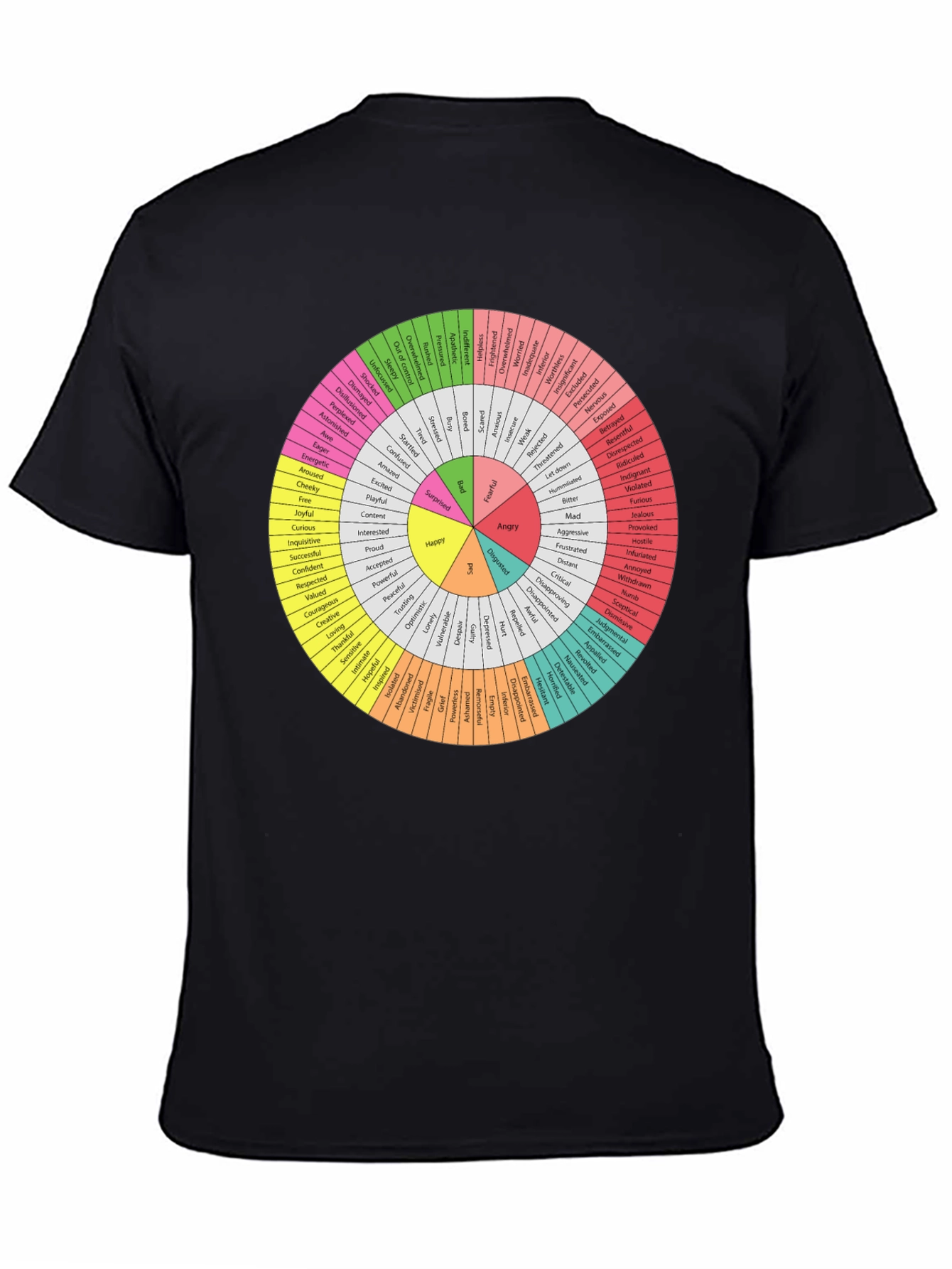 Emotions Wheel T-Shirt - Express Yourself!