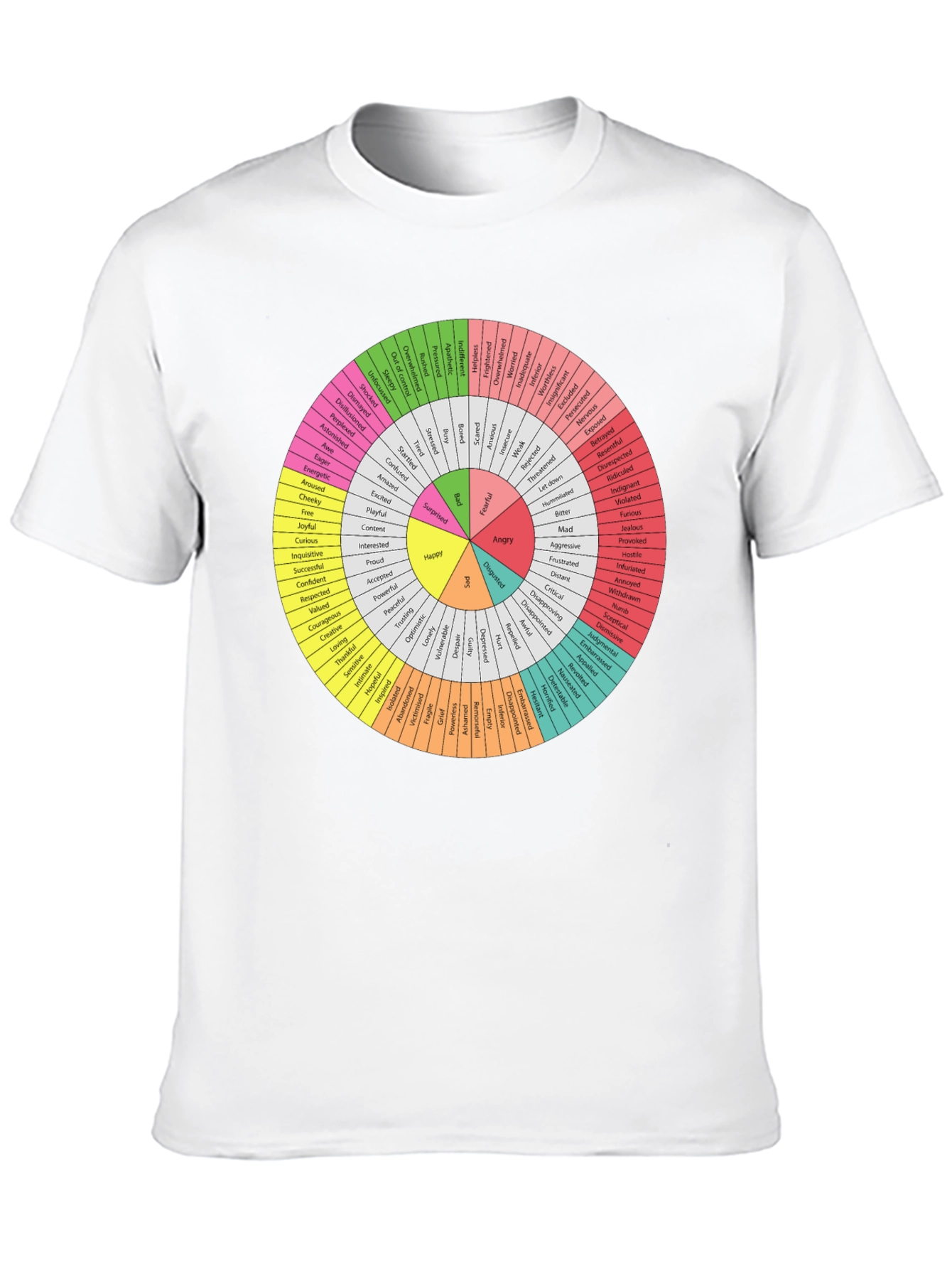 Emotions Wheel T-Shirt - Express Yourself!