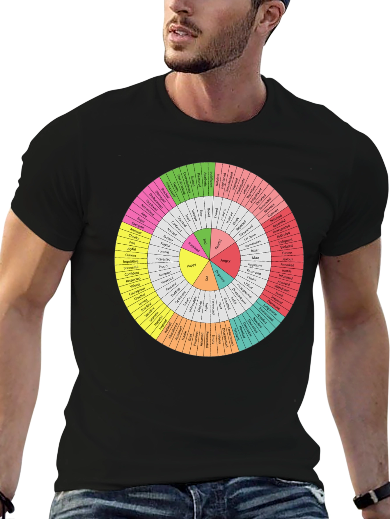 Emotions Wheel T-Shirt - Express Yourself!