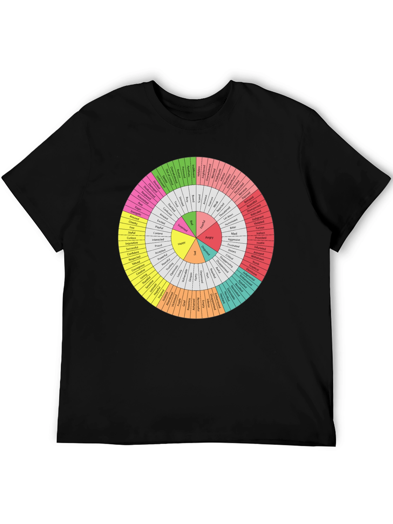 Emotions Wheel T-Shirt - Express Yourself!