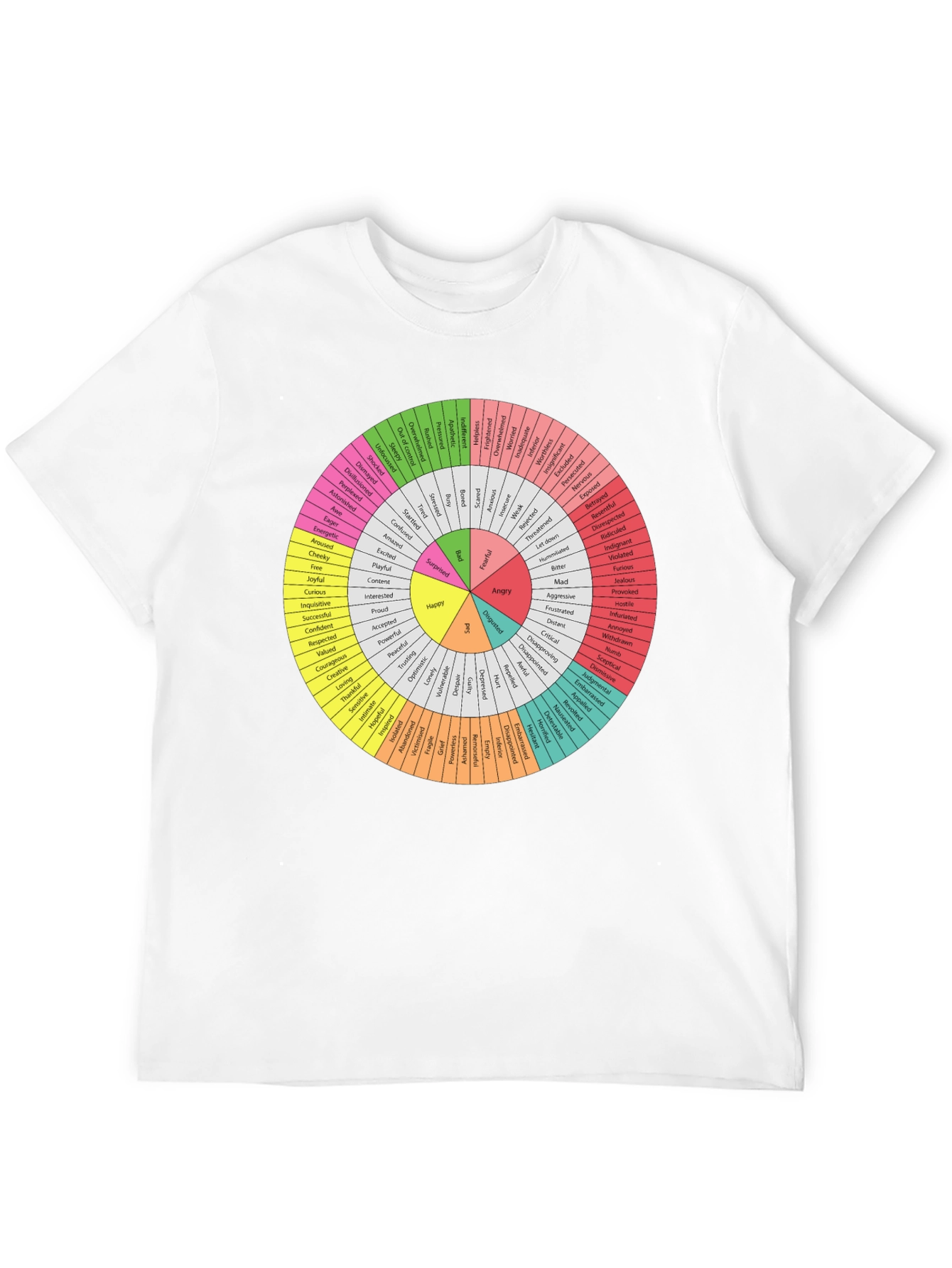 Emotions Wheel T-Shirt - Express Yourself!