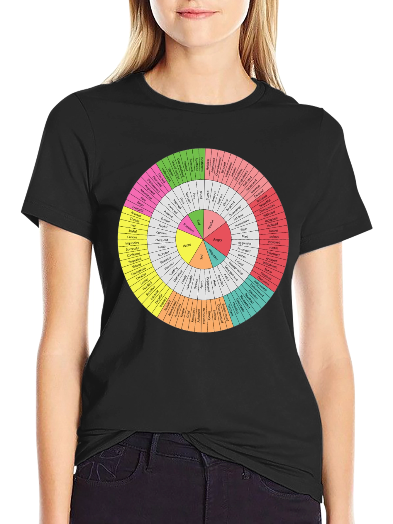 Emotions Wheel T-Shirt - Express Yourself!