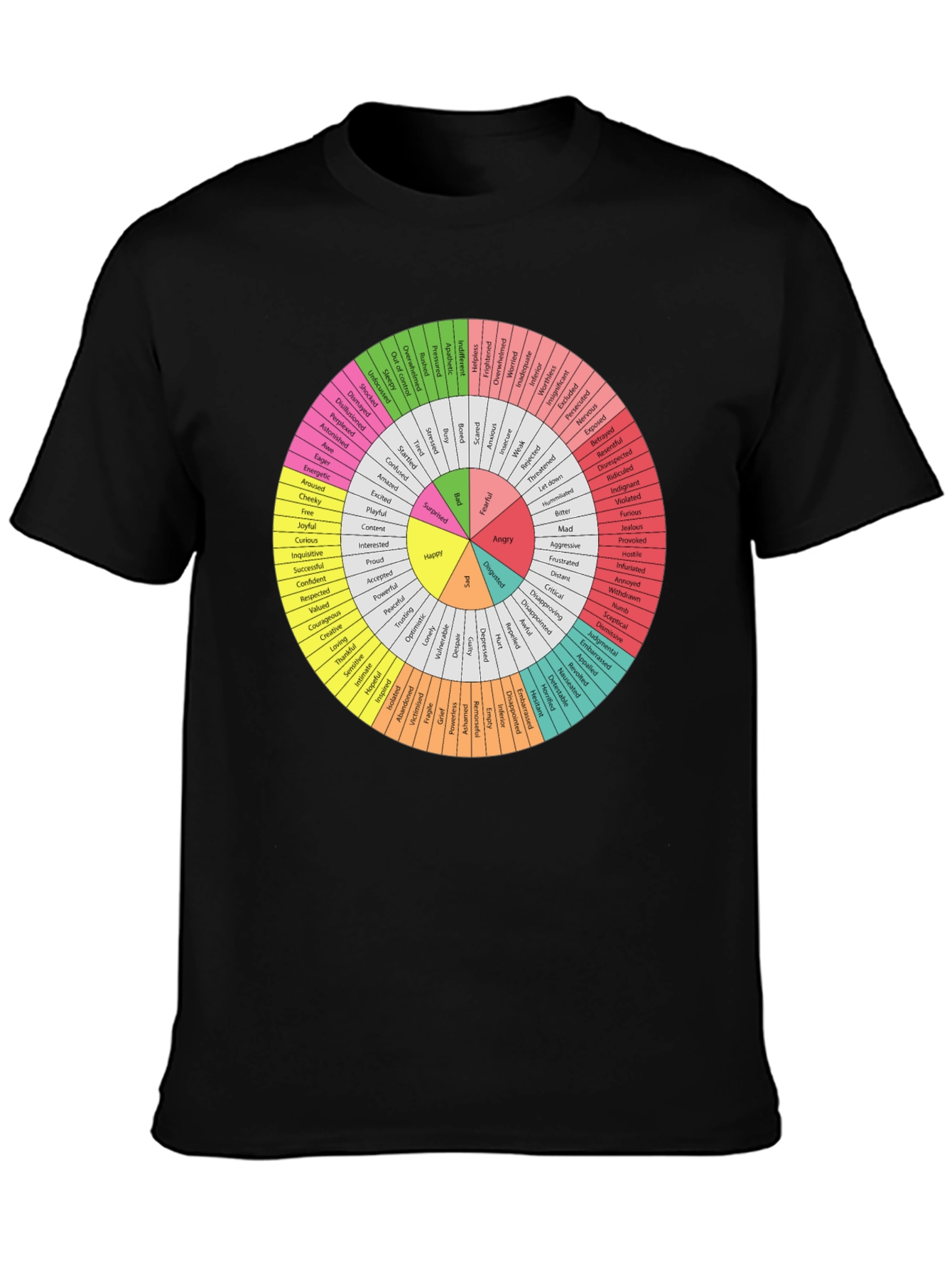 Emotions Wheel T-Shirt - Express Yourself!