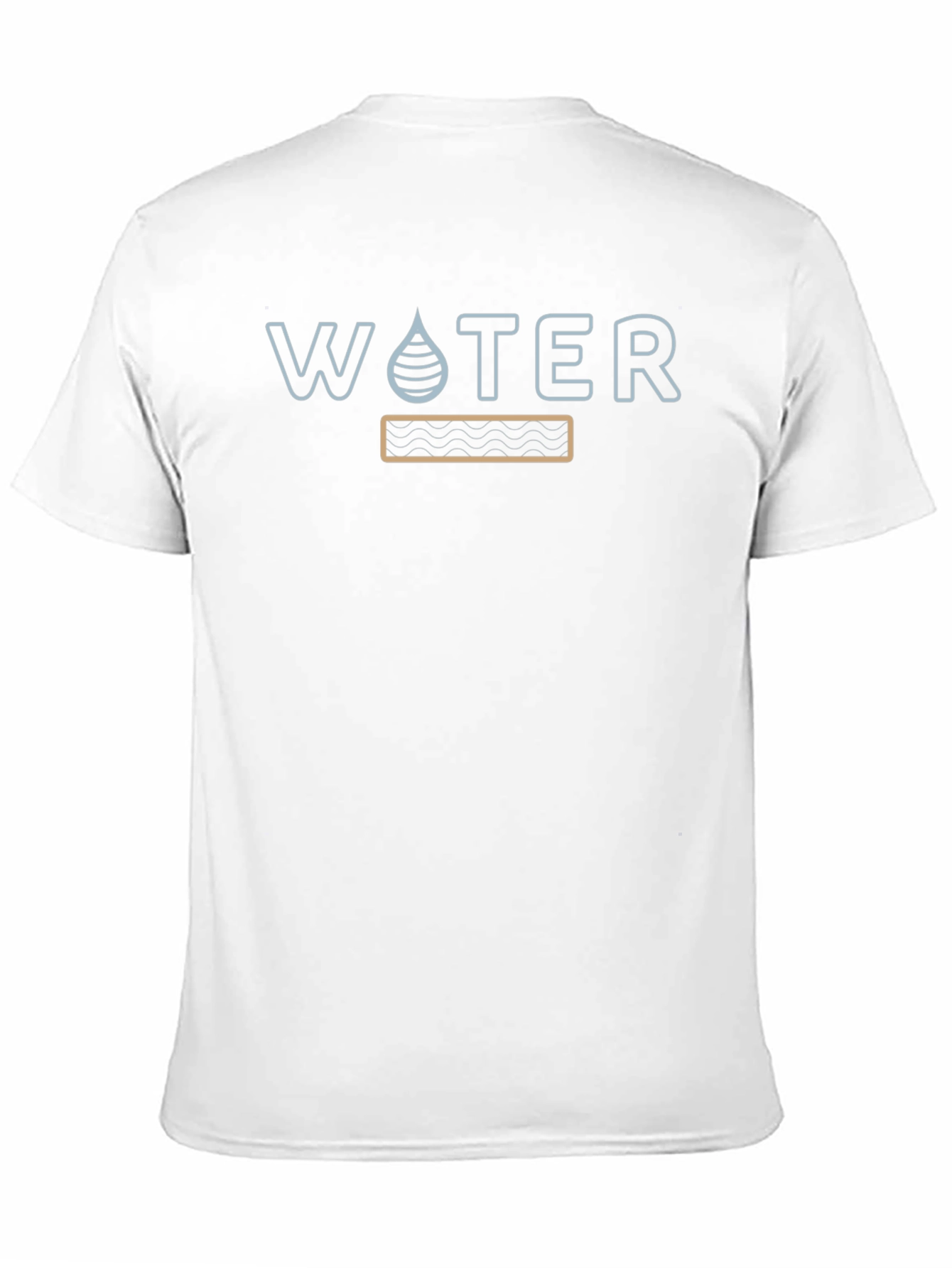 Water Graphic Print T-Shirt - Black